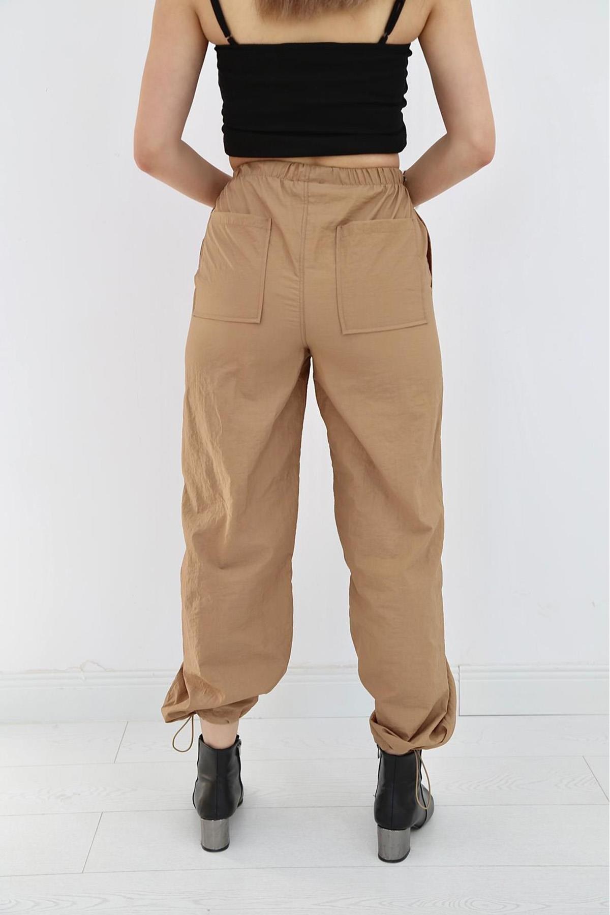 Camel Lastikli Paraşüt Pantolon 6
