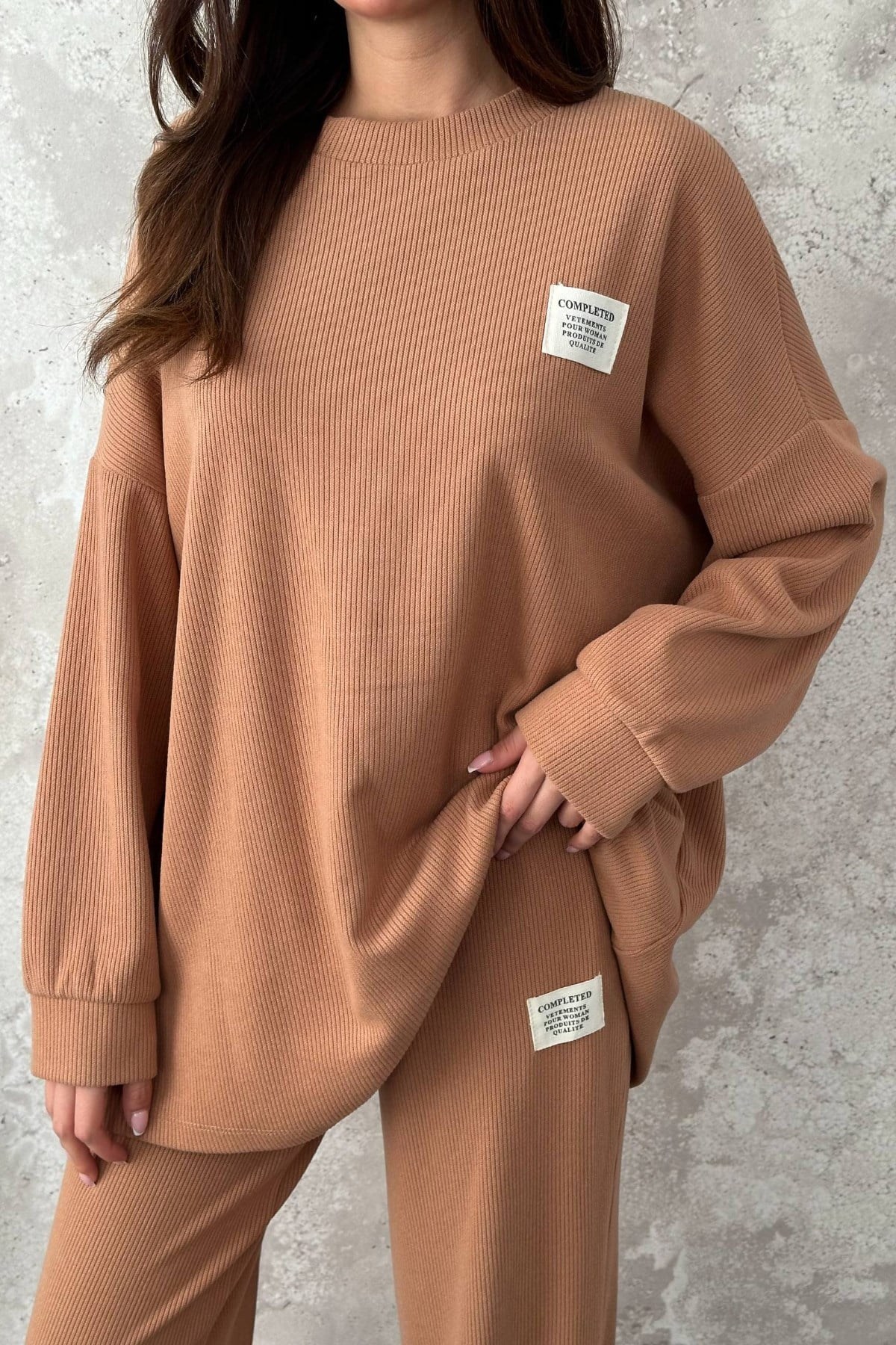 Camel Salaş Sweat Ve Pantolon 3
