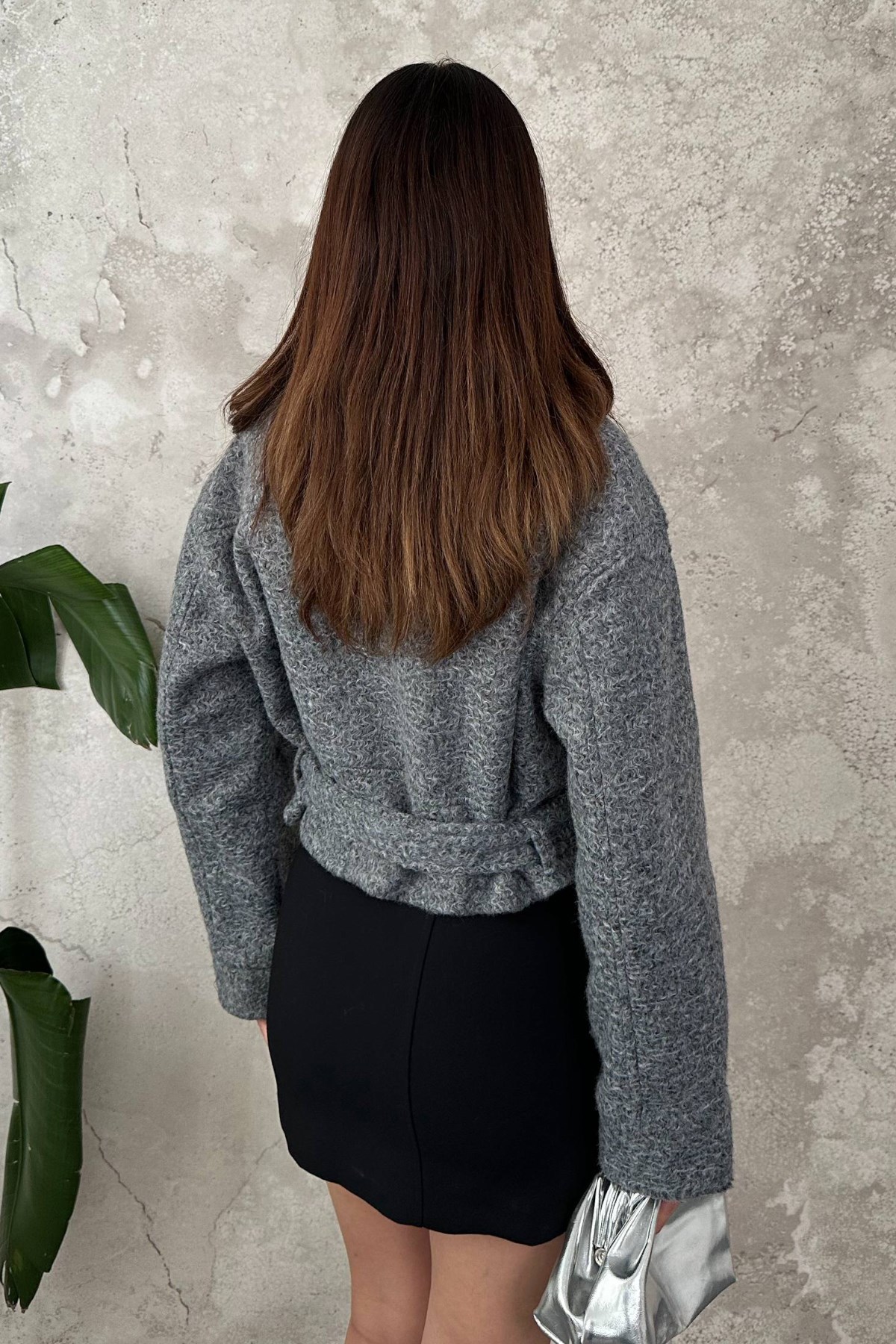 Gri Kuşgözlü Kaşe Kaban 5