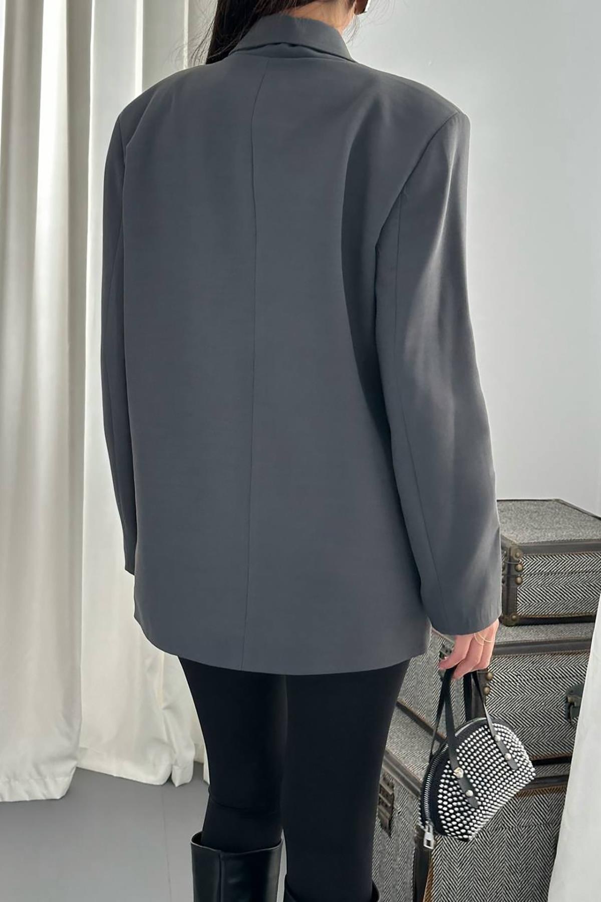 Füme Blazer Ceket 4