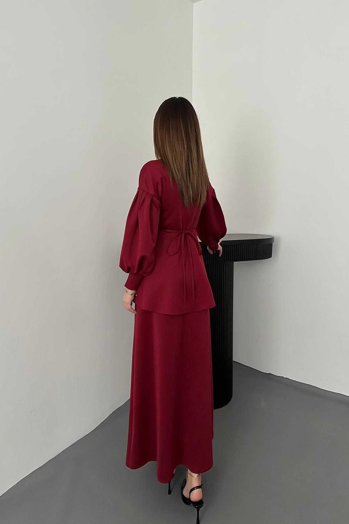 Bordo Gül Detaylı Takım 5