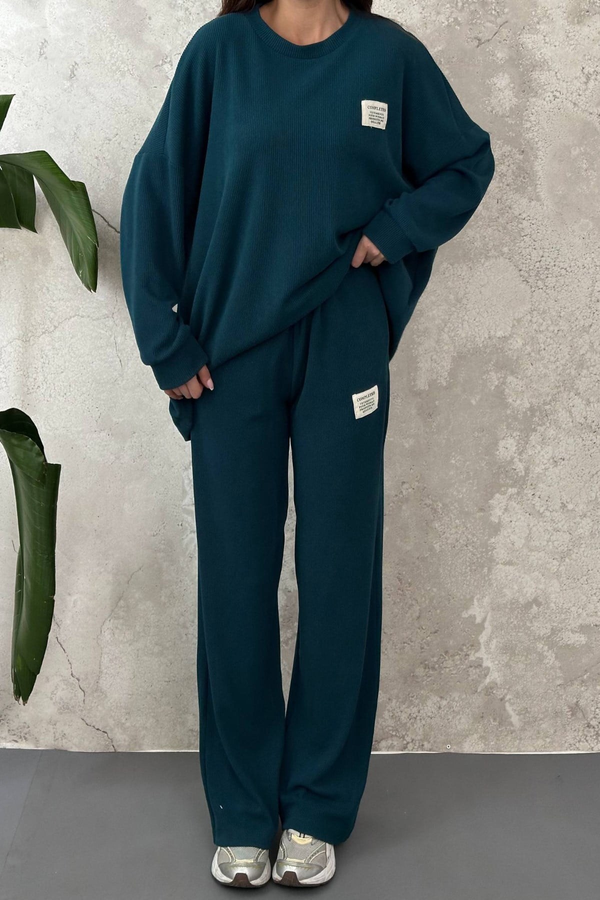 Petrol Salaş Sweat Ve Pantolon 4