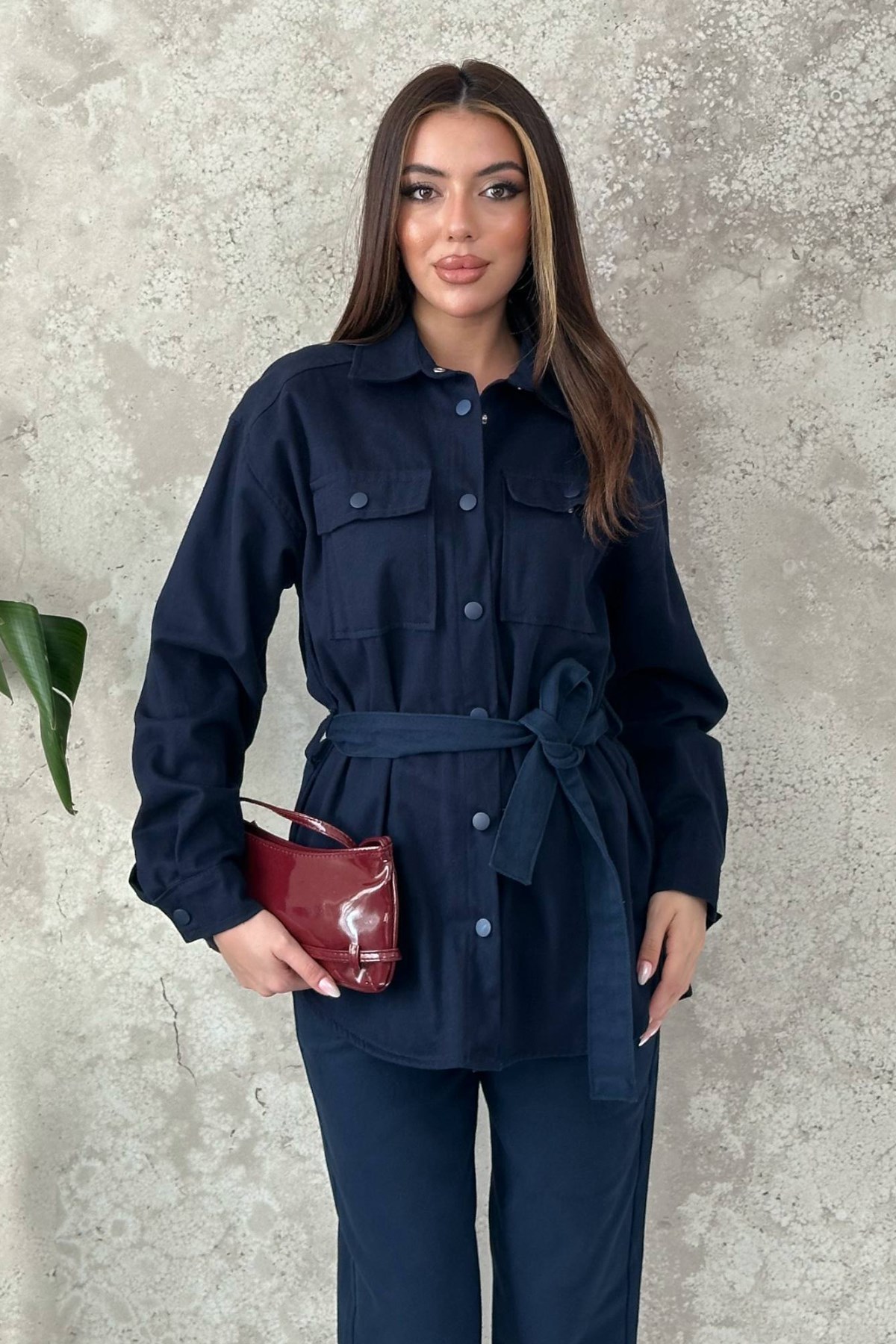 Lacivert Gabardin Takım 3