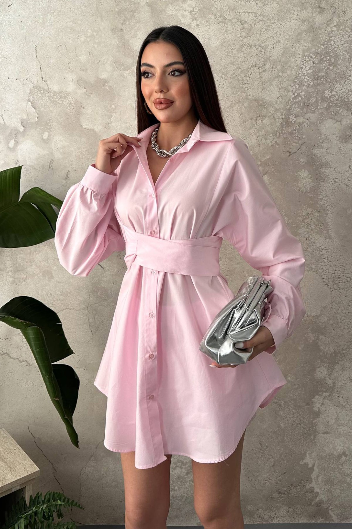 Pembe Belden Kuşaklı İkili Takım 3
