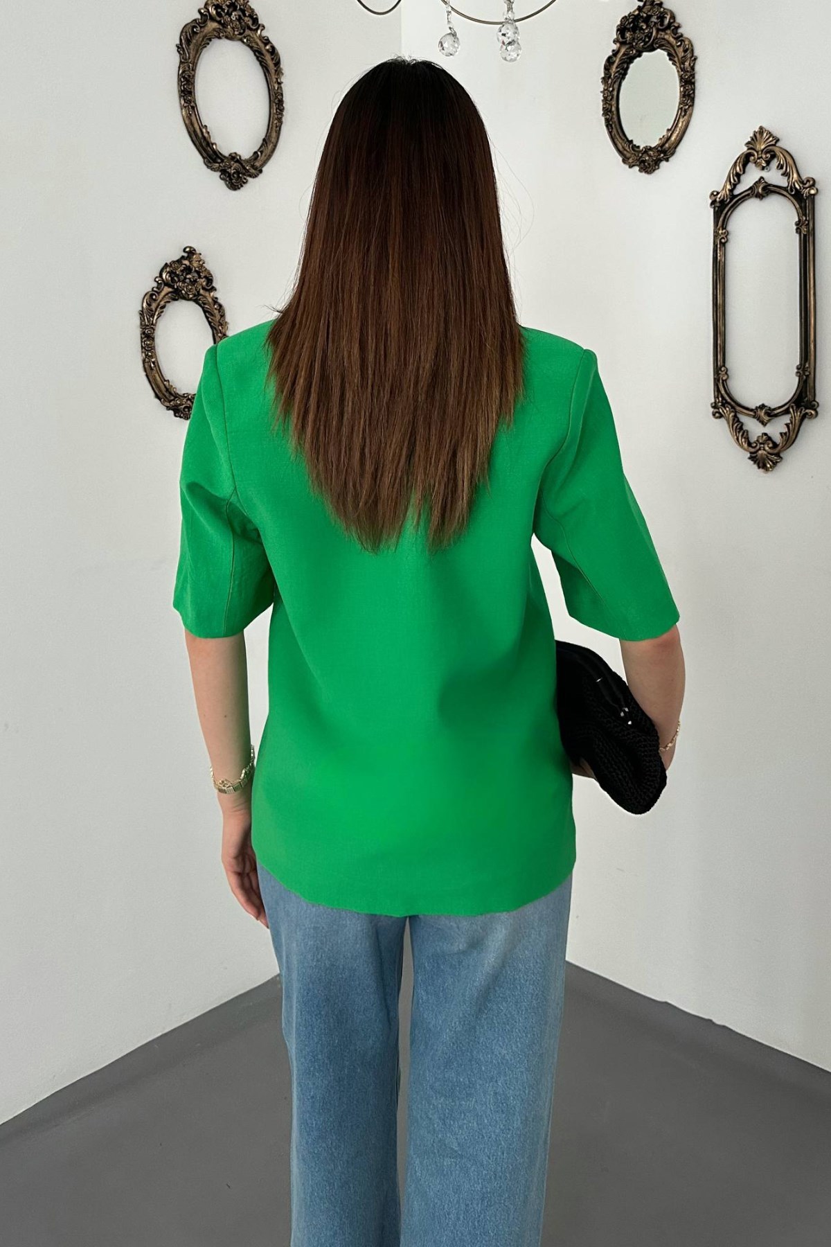 Benetton 2 Düğmeli Kısakol Ceket 5
