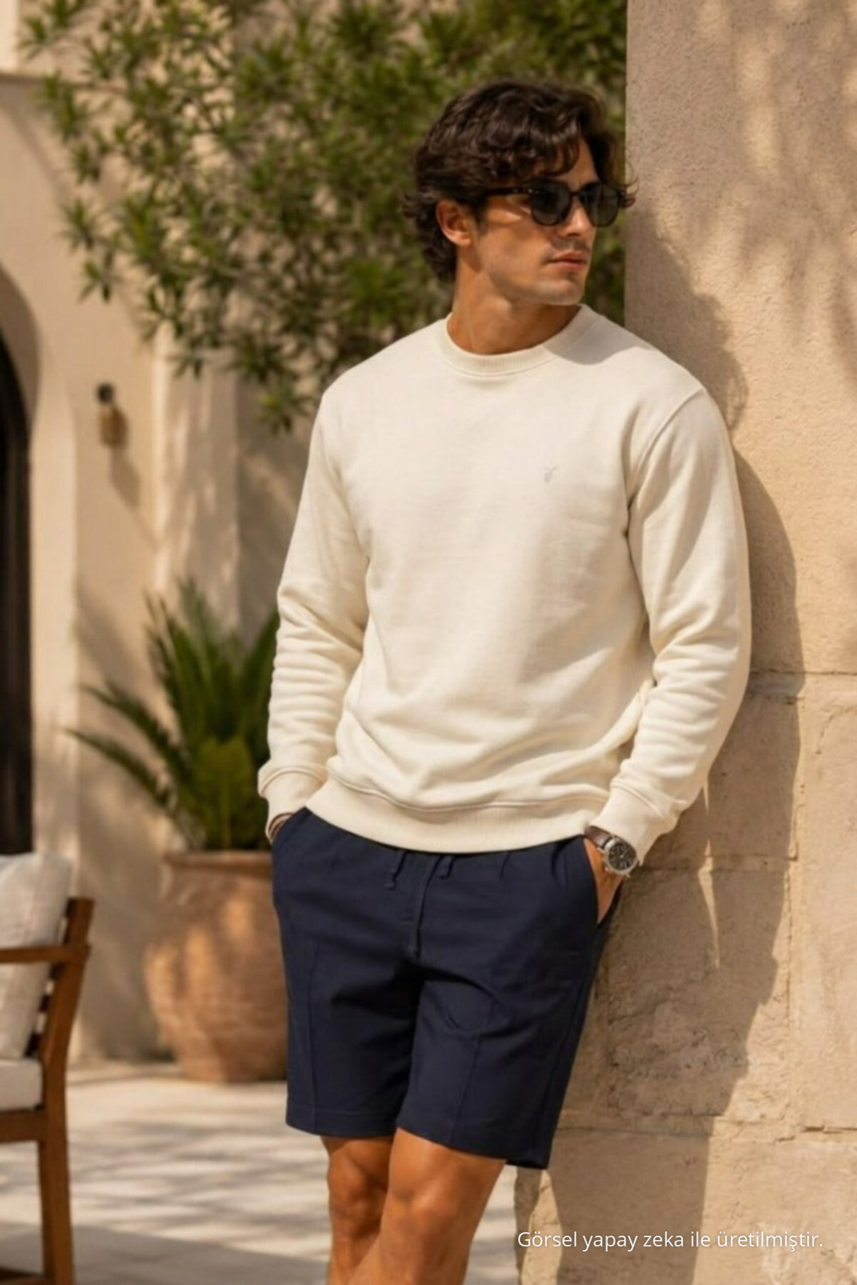 Erkek Casual Comfort Fit 3 Lü Sweatshirt KAHVE 4