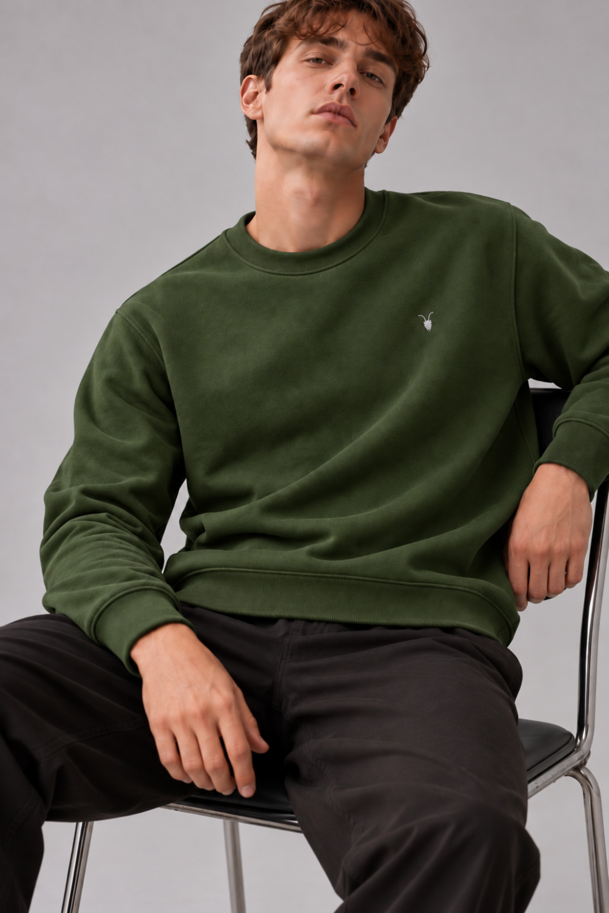 Erkek Bisiklet Yaka 2' Li Sweatshirt ÇAĞLA 4
