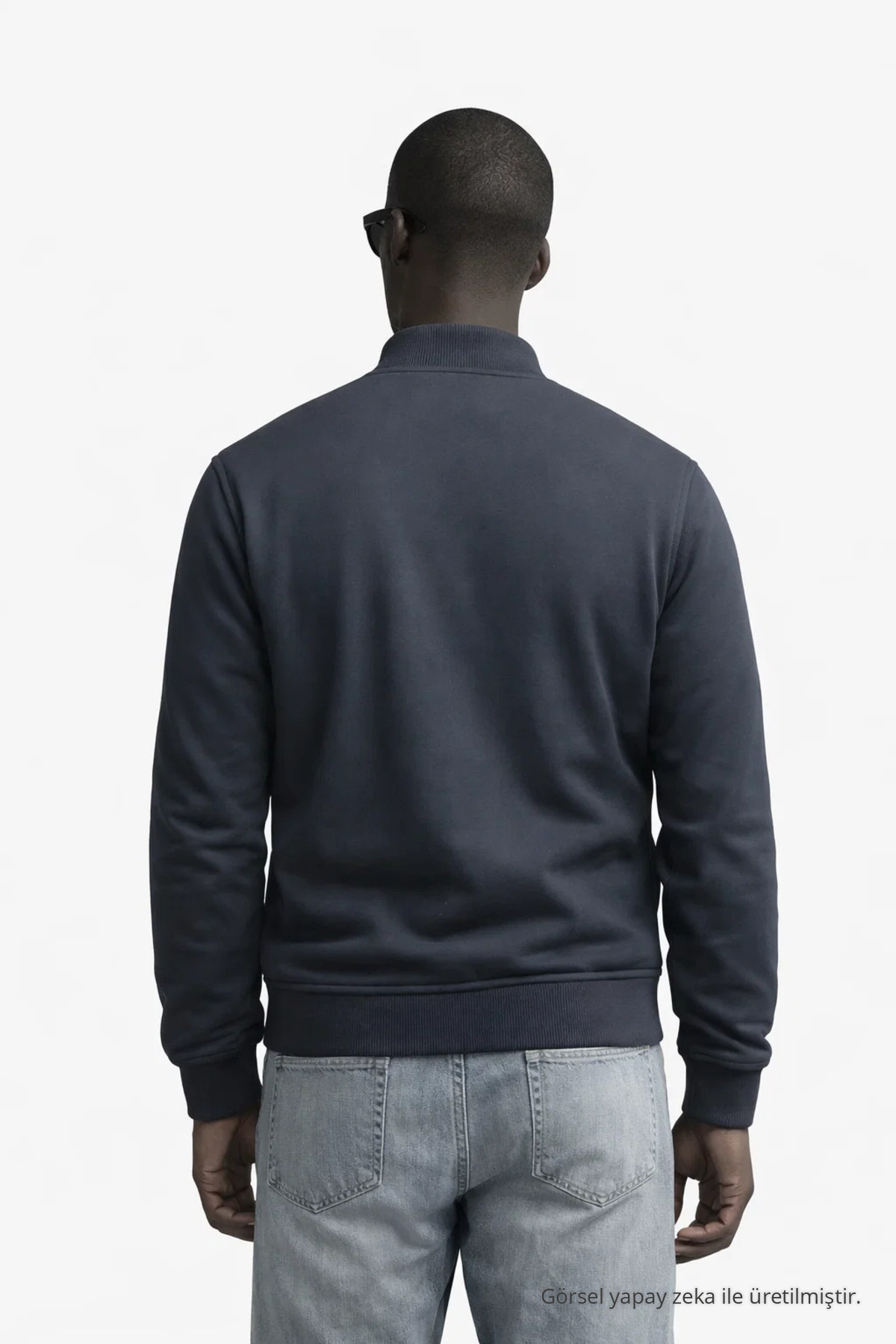 Erkek Hakim Yaka Kışlık Füme Sweatshirt 5