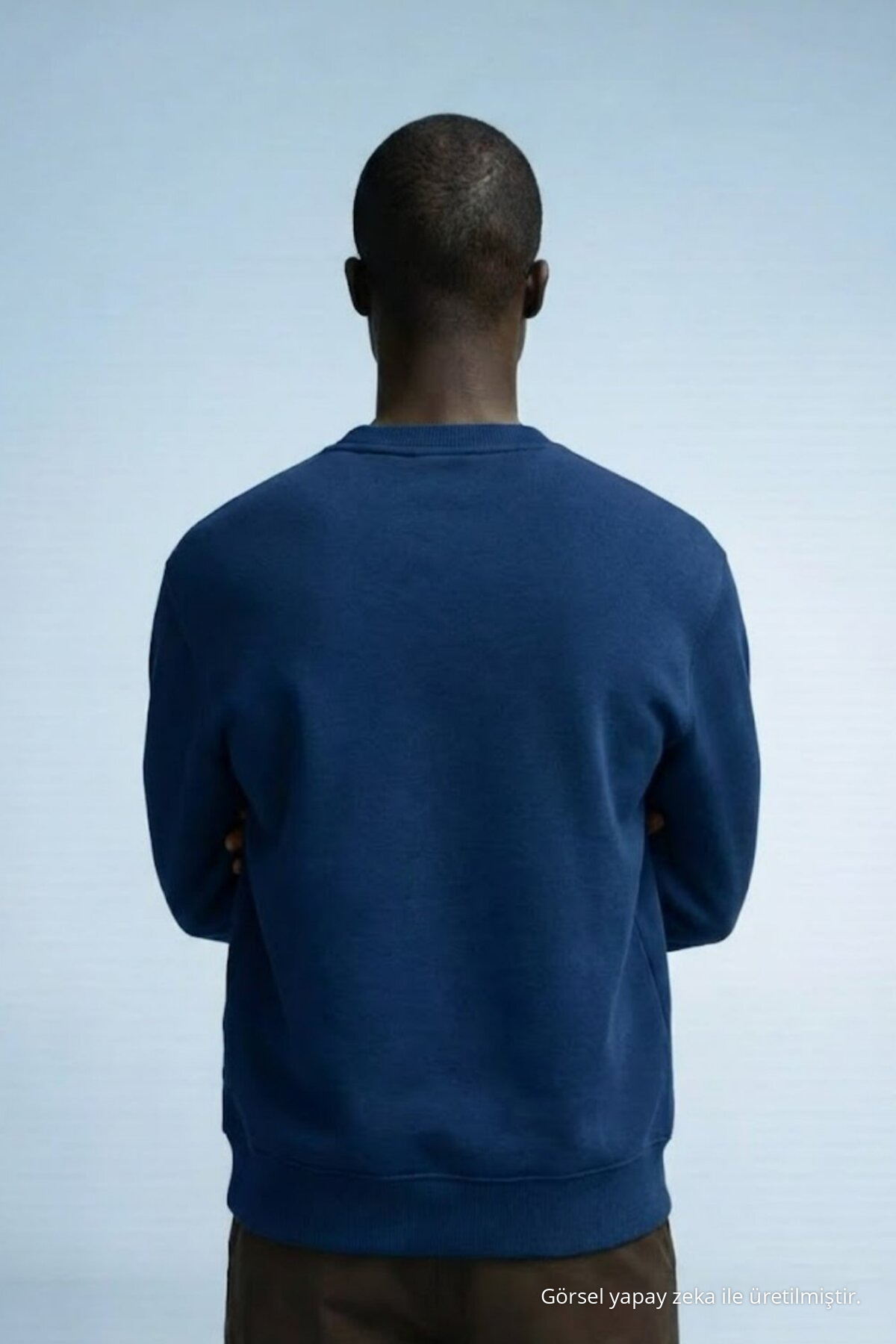 Erkek Kışlık LACİVERT Oversize Sweatshirt 5