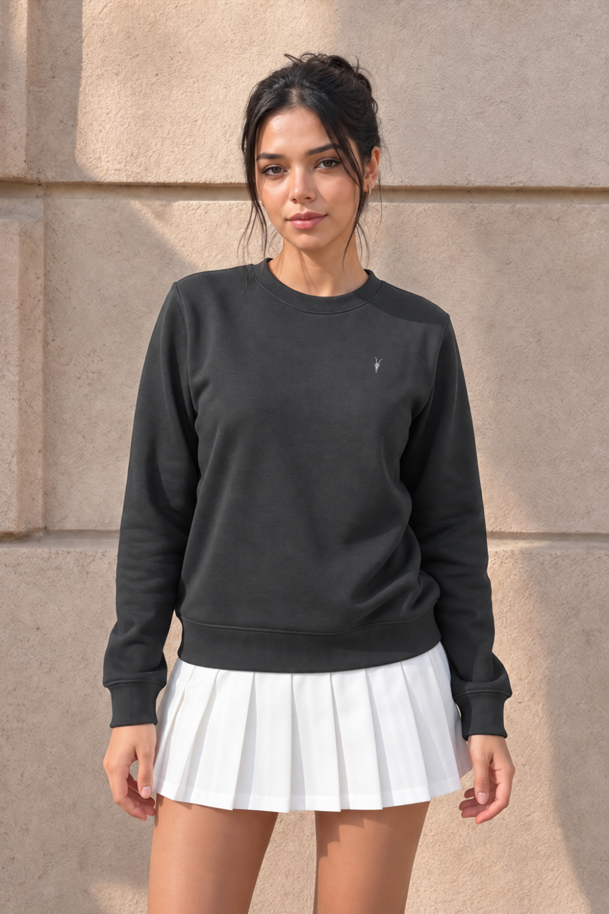 Kadın Uzun Kollu Comfort Bol 3' Lu Sweatshirt BORDO 4