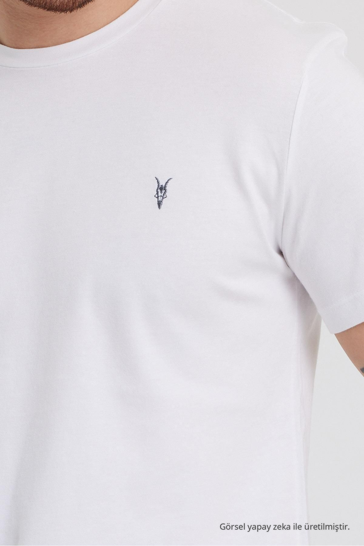 Standart Kalıp Basic 3'lü Paket T-shirt 1000 Çok Renkli 8