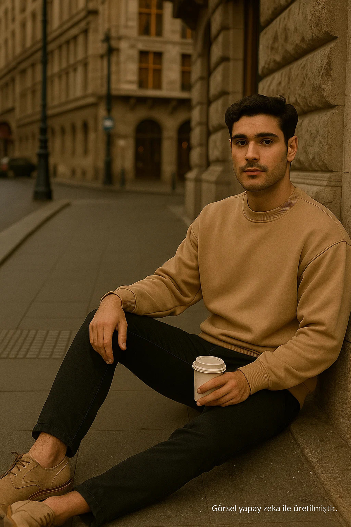 Erkek Oversize Kışlık Vizon Uzun Kazak 5
