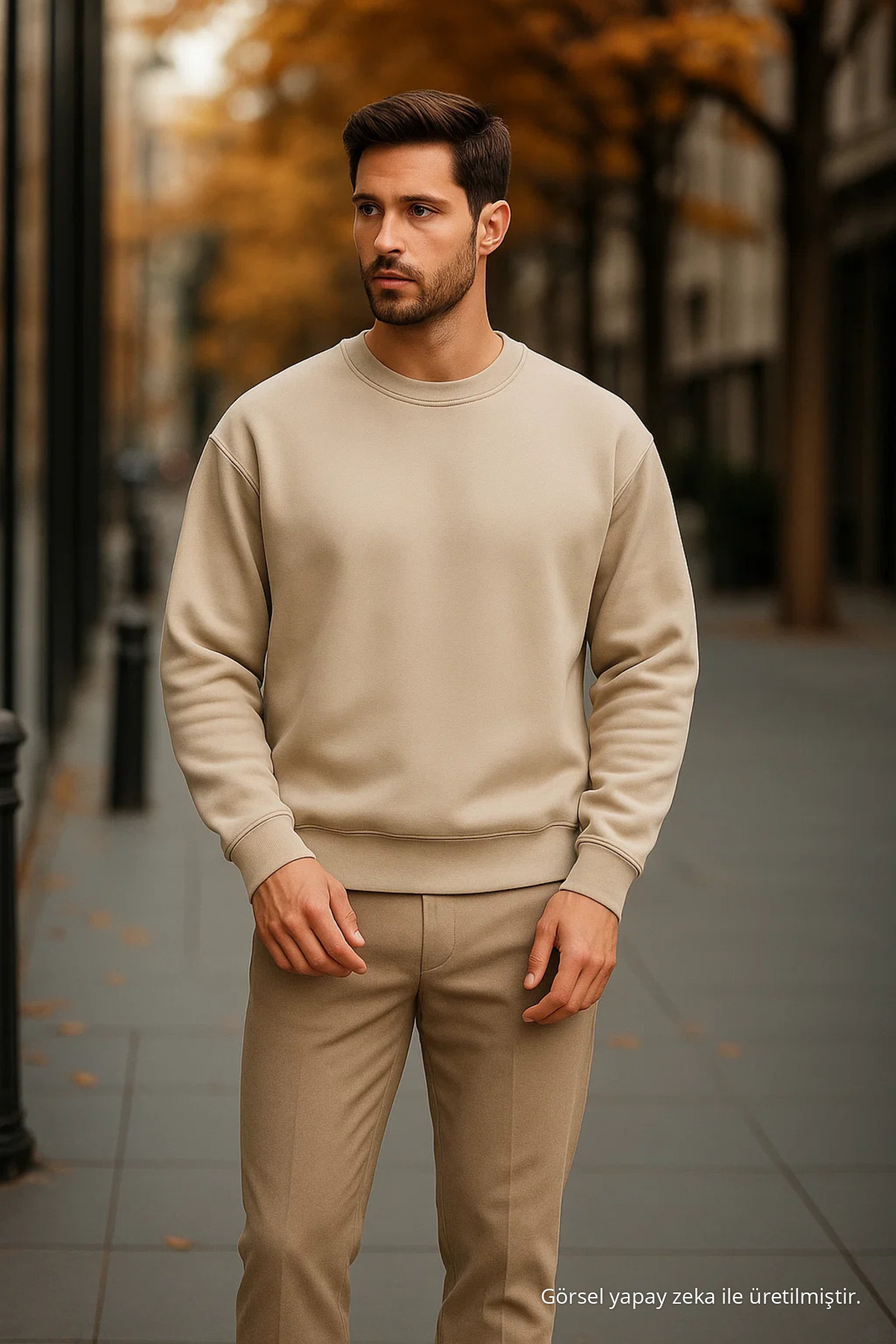 Erkek Günlük Trend Oversize Bol 3 Lü Kazak Çağla 4