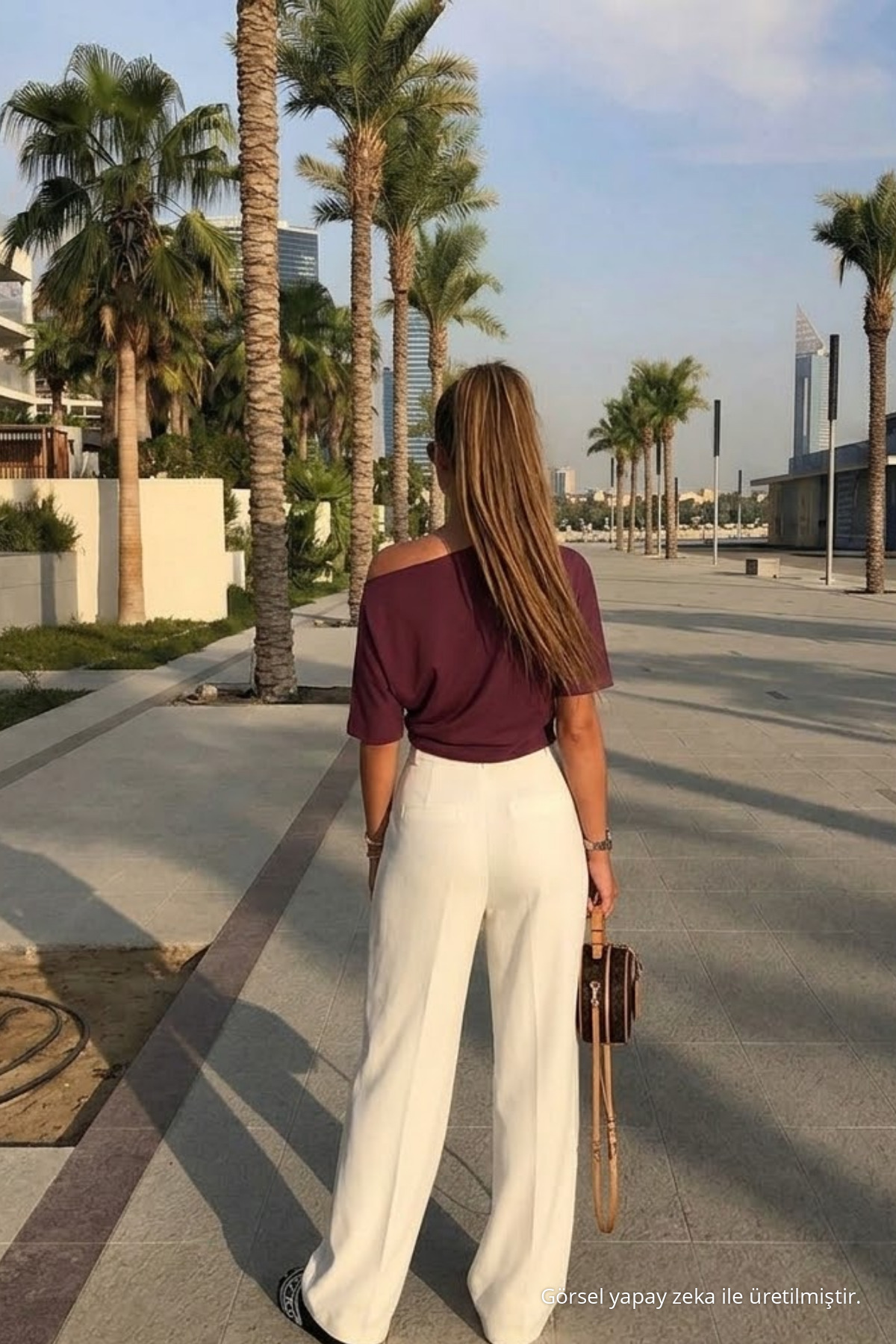 Kadın Günlük Slim Basic Bordo Bluz 5