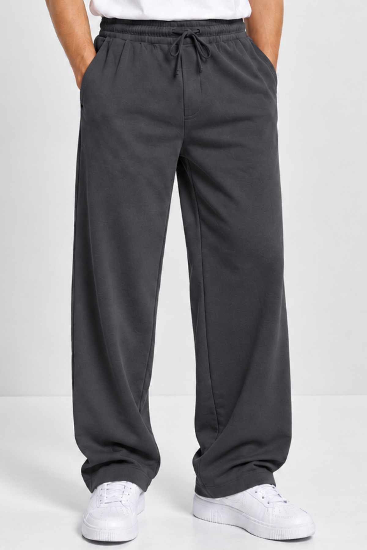 Erkek Lastikli Baggy Füme Eşofman Altı 5