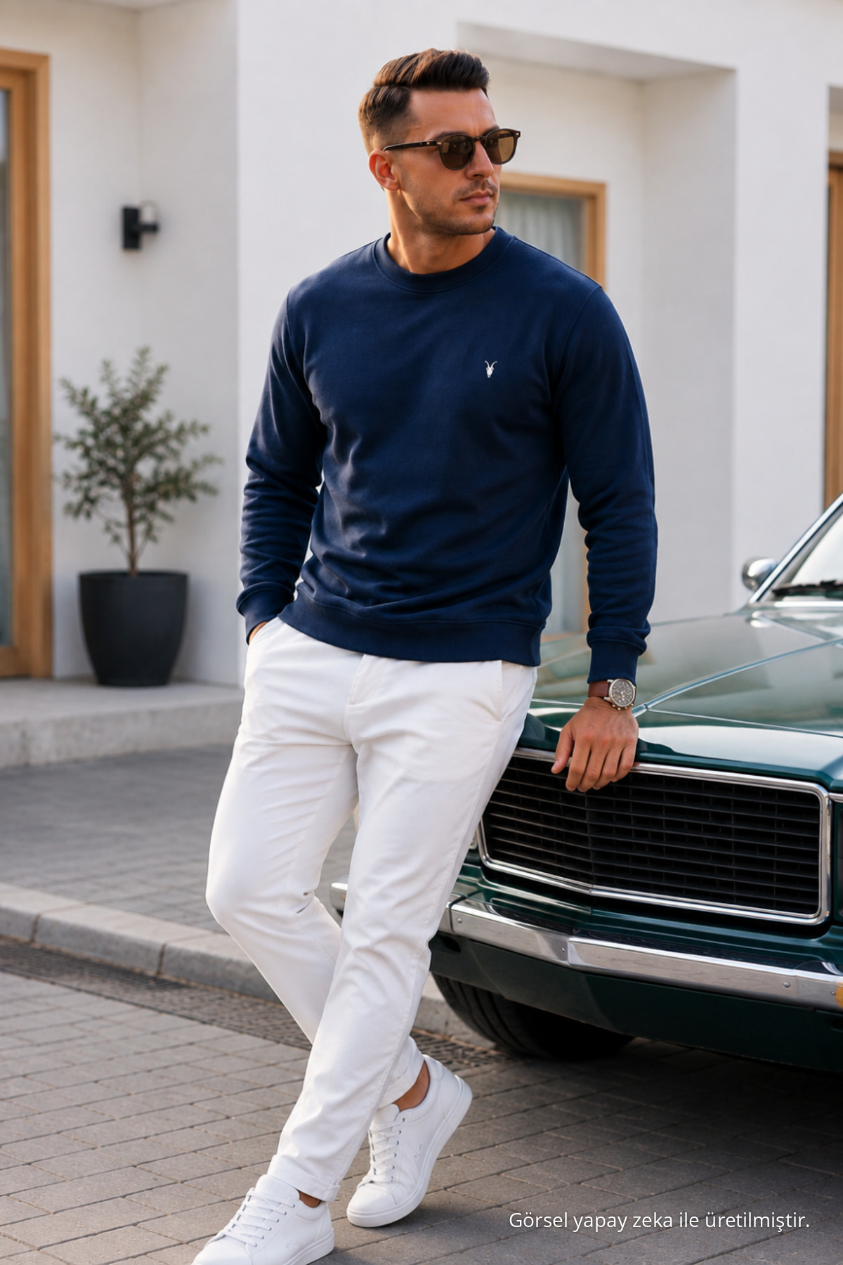 Erkek Uzun Kol Trend Bol 3 Lü Sweatshirt TARÇIN 5
