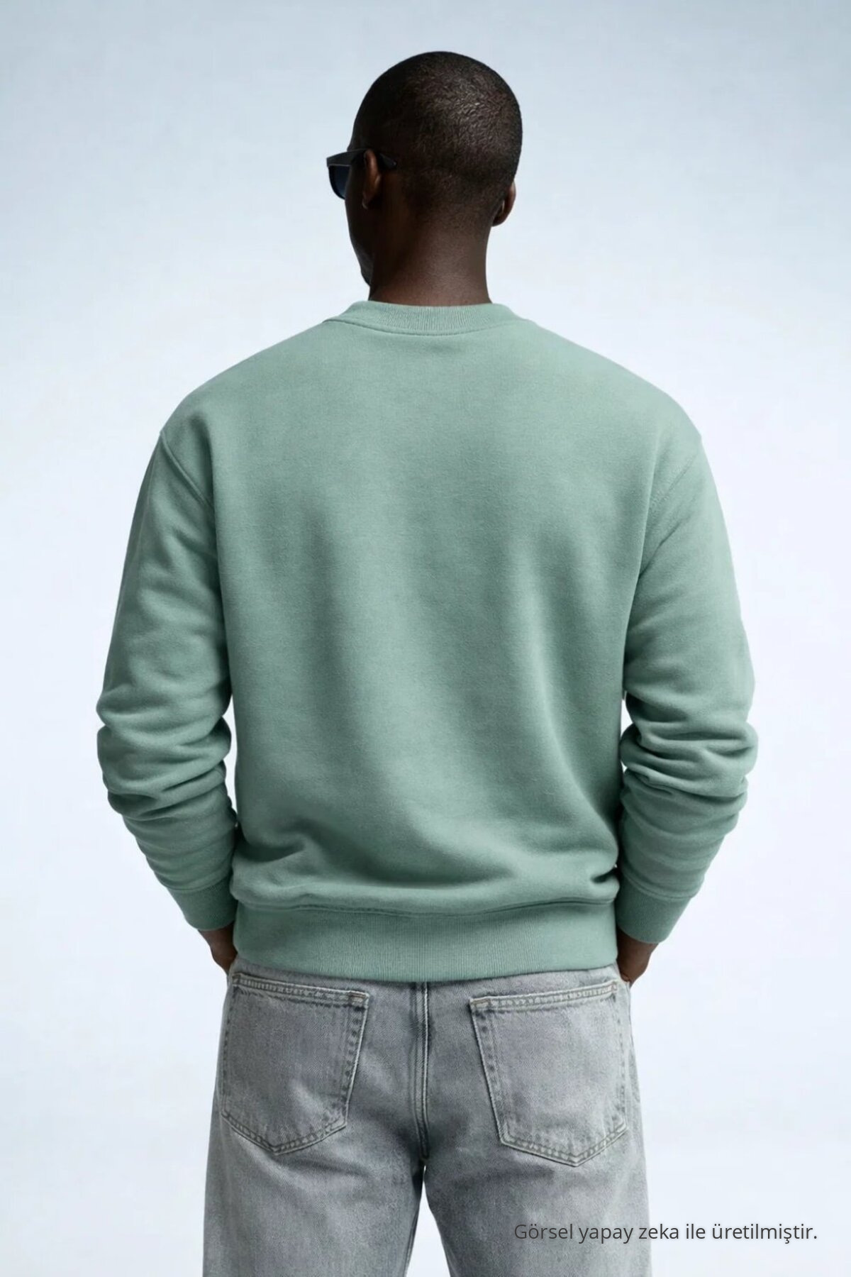 Erkek Kışlık Çağla Oversize Sweatshirt 5