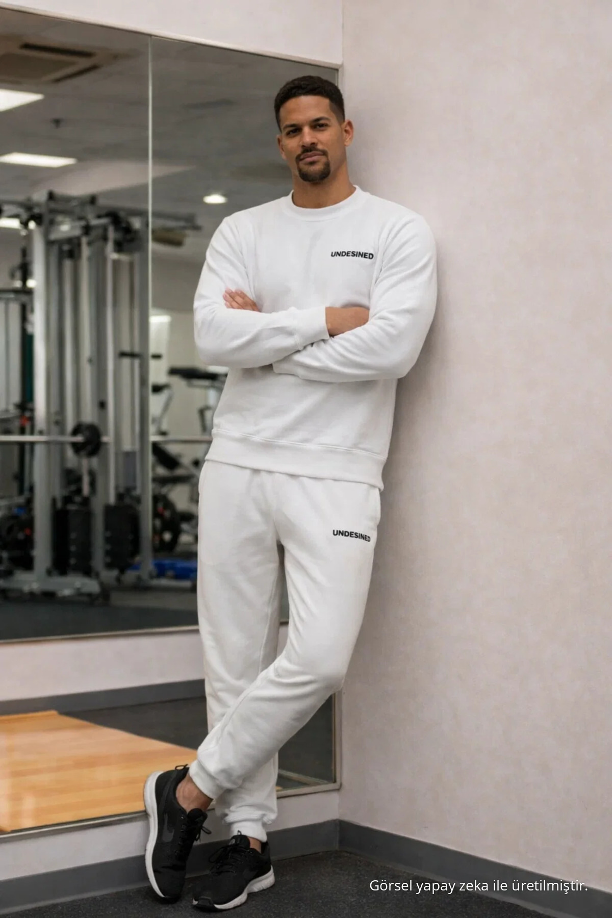 Erkek Sportif Ekru İkili Eşfoman Takımı 6