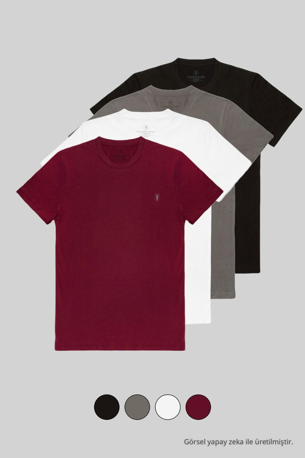 Siyah-Fume-Beyaz-Bordo