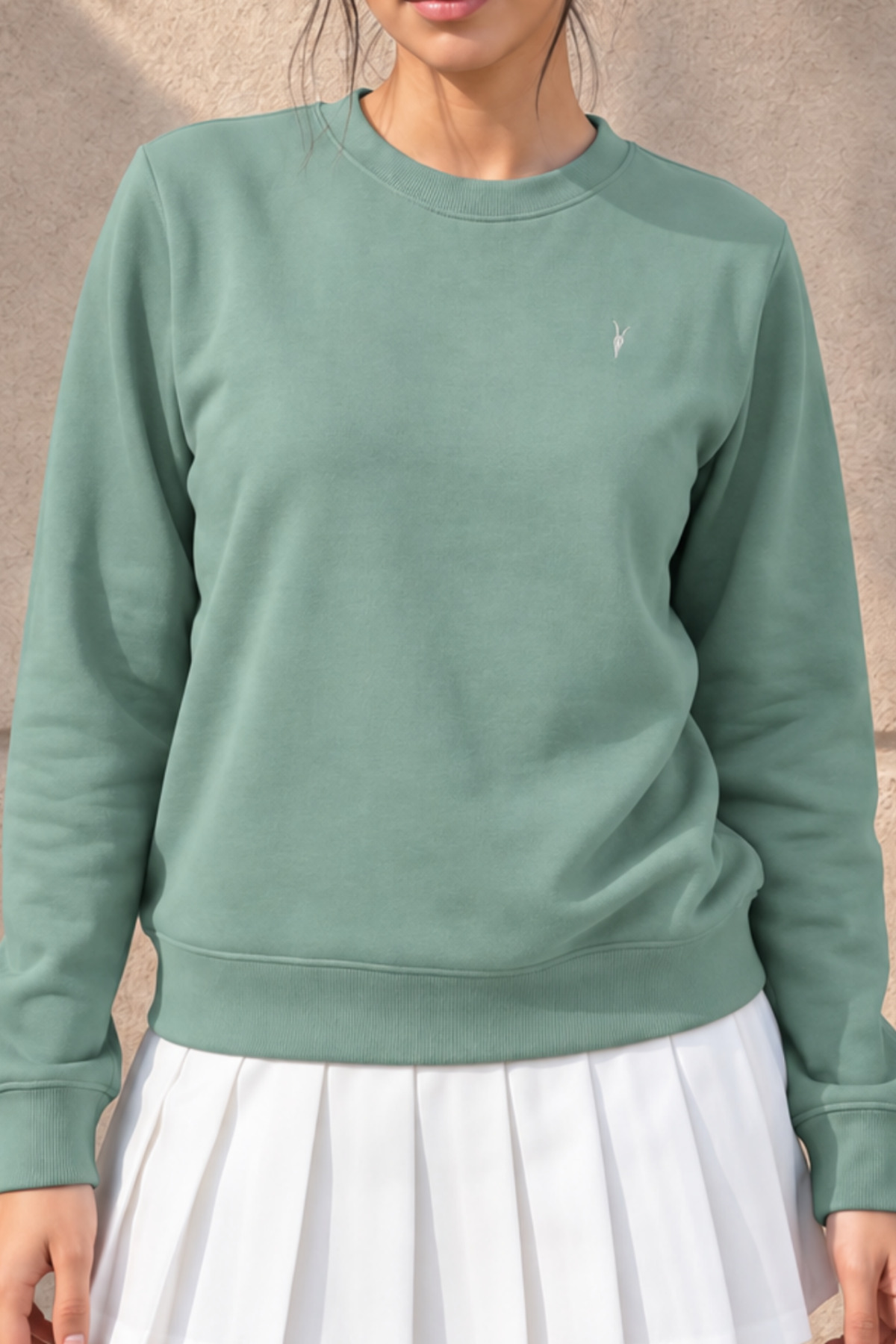 Kadın Uzun Kollu Comfort Çağla Bol Sweatshirt 5