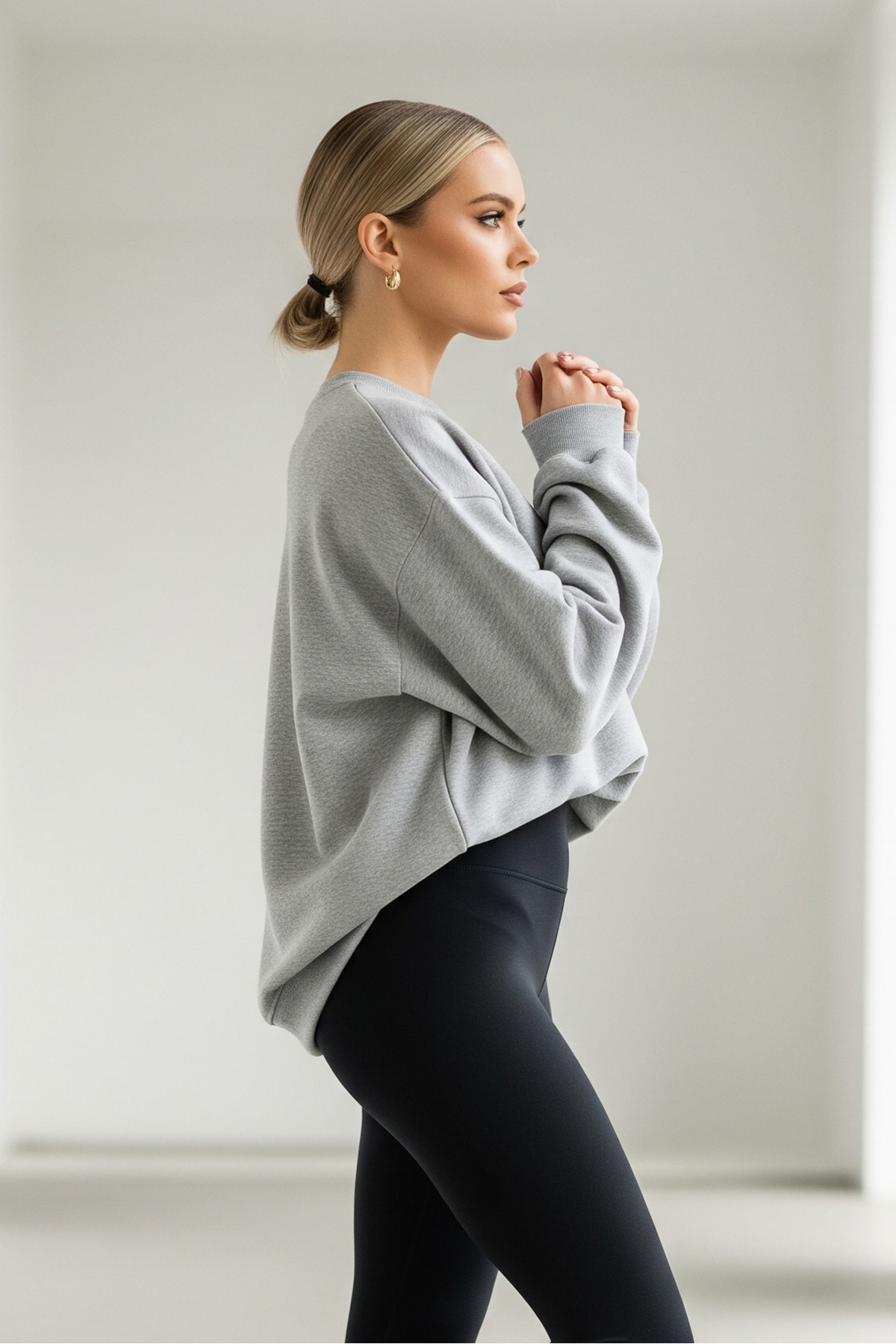 Kadın Oversize Kışlık Salaş GRIMELANJ Sweatshirt 6