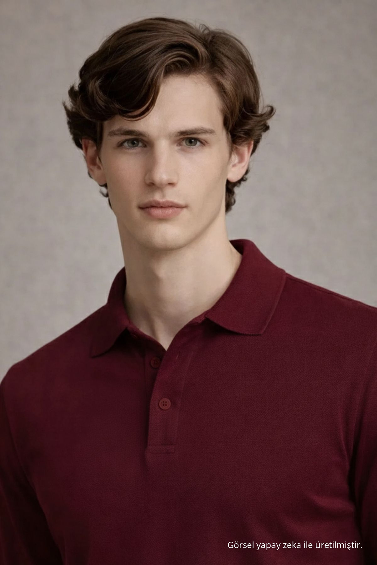 Erkek Salaş Bordo Polo Yaka Triko Kazak 3