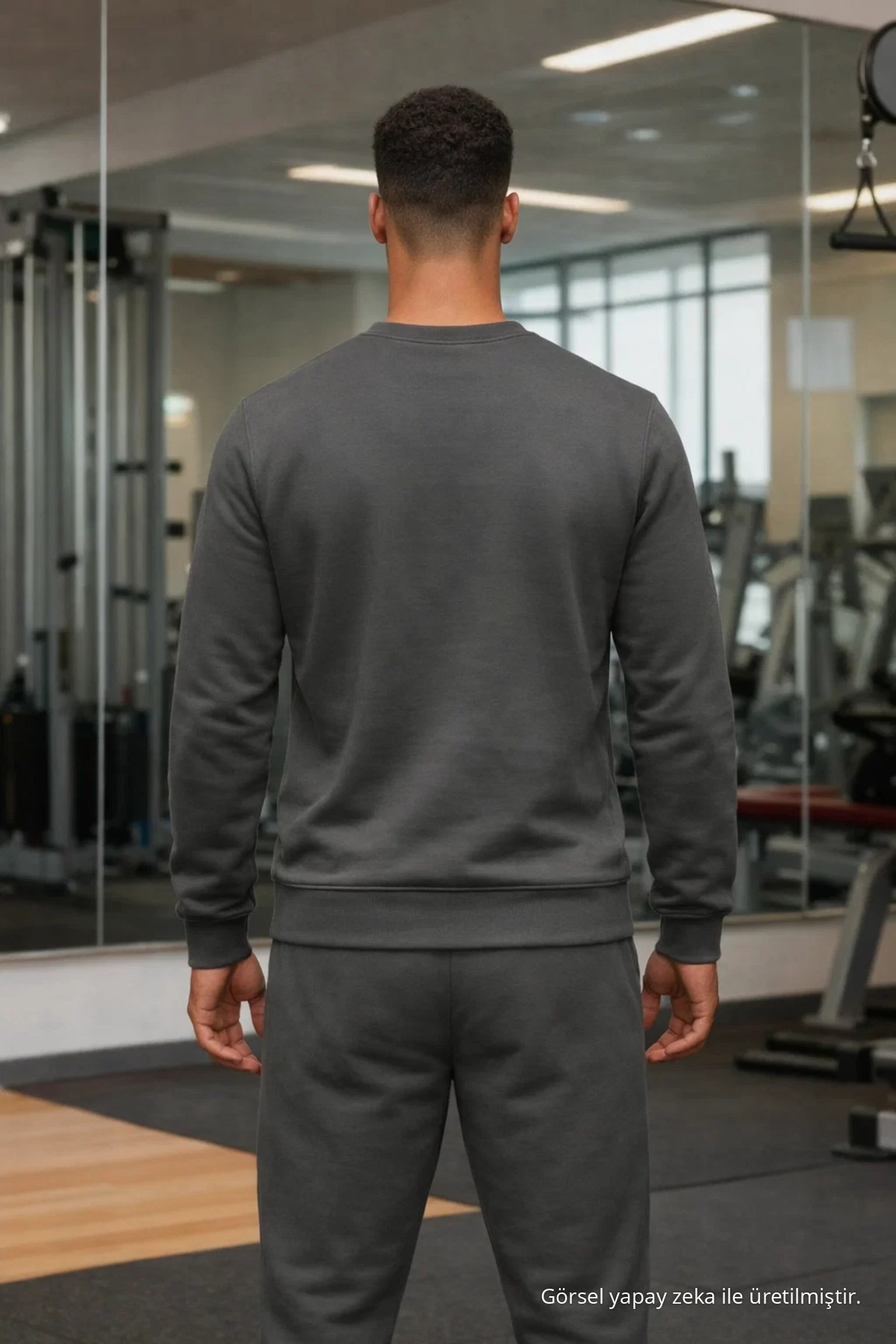 Erkek Sportif Füme İkili Eşfoman Takımı 4