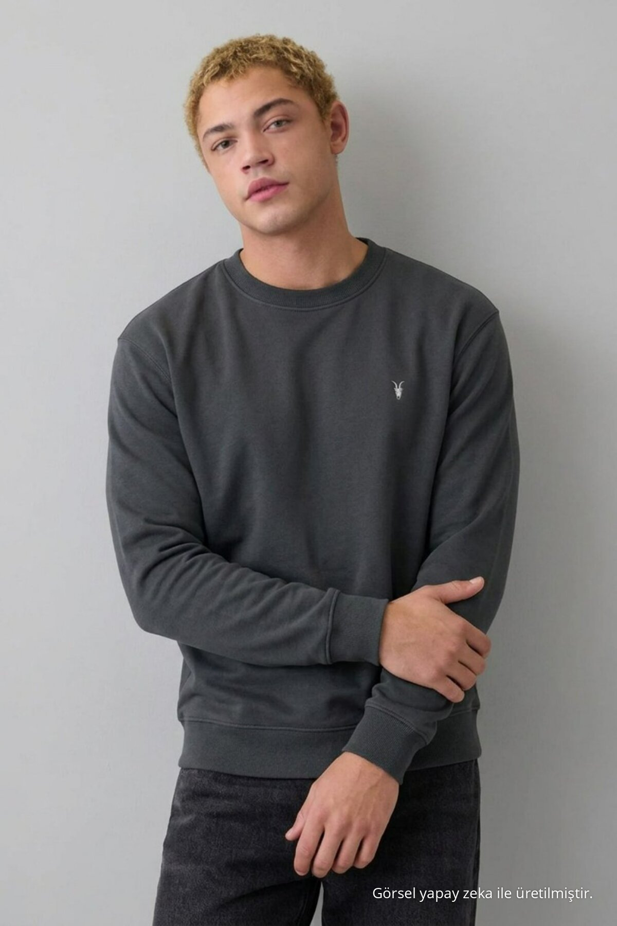 Erkek Rahat Casual 3 Lü Sweatshirt LACİVERT 3