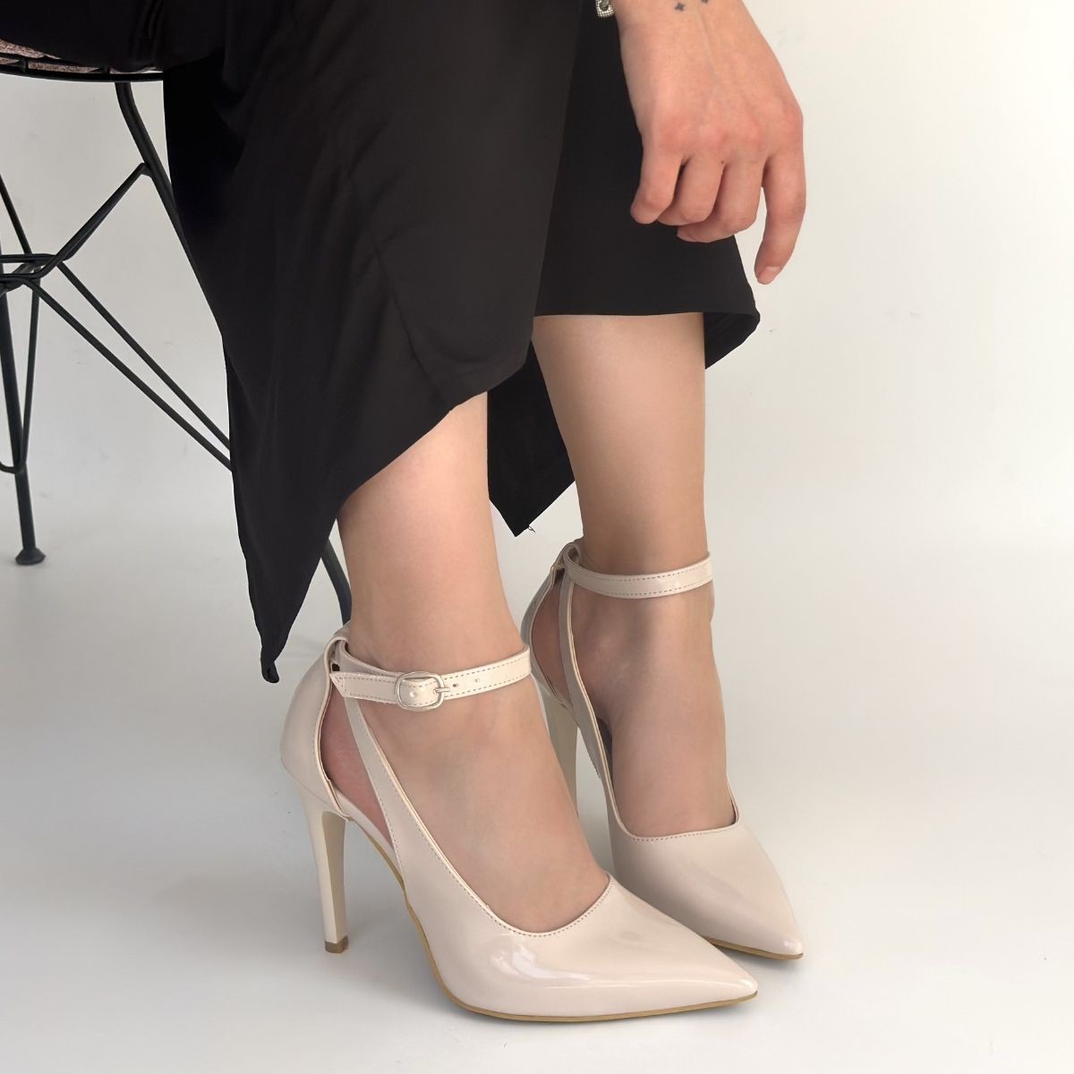 Wenni Bej Rugan Stiletto Ayakkabı 5