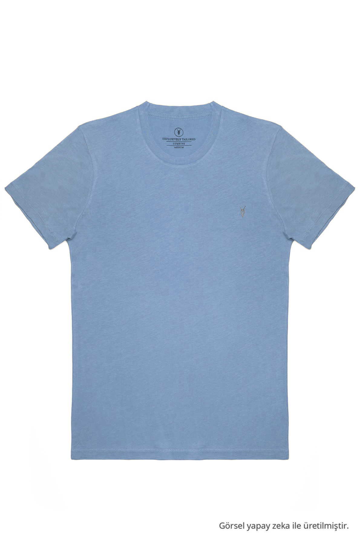 Standart Kalıp Basic 5-li T-shirt Paketi SİYAH-BEYAZ-LACİVERT-BORDO-GRİ 4