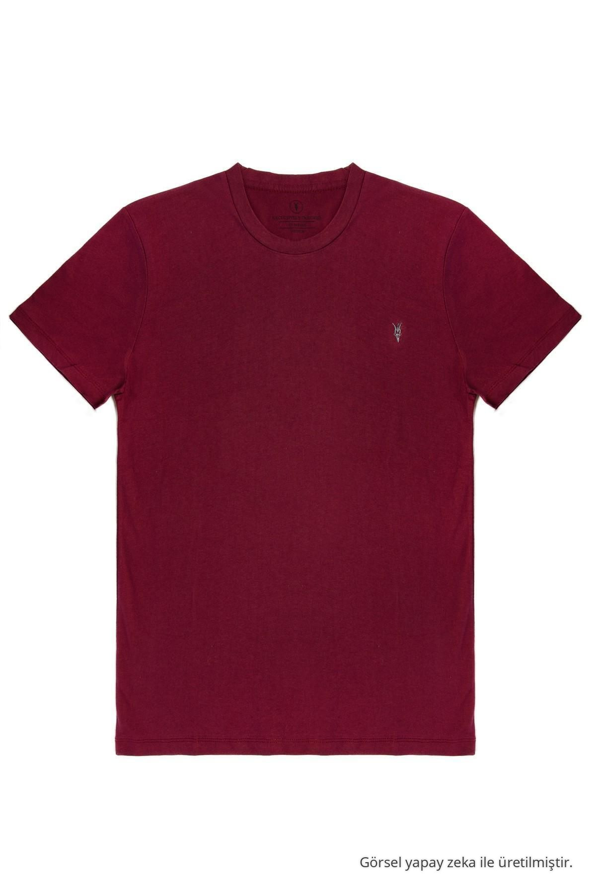 Erkek Kısa Kollu Oversize Basic Bol Tişört SİYAH-BEYAZ-LACİVERT-BORDO-GRİ 3