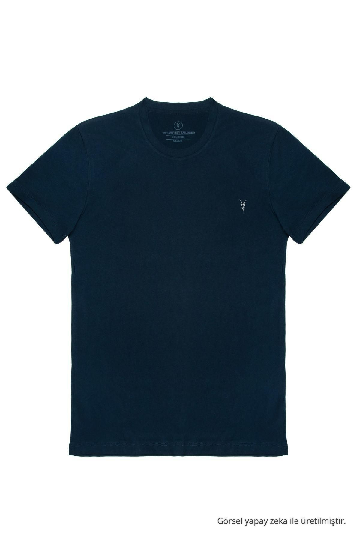 Erkek Kısa Kollu Oversize Basic Bol Tişört SİYAH-BEYAZ-LACİVERT-BORDO-GRİ 4