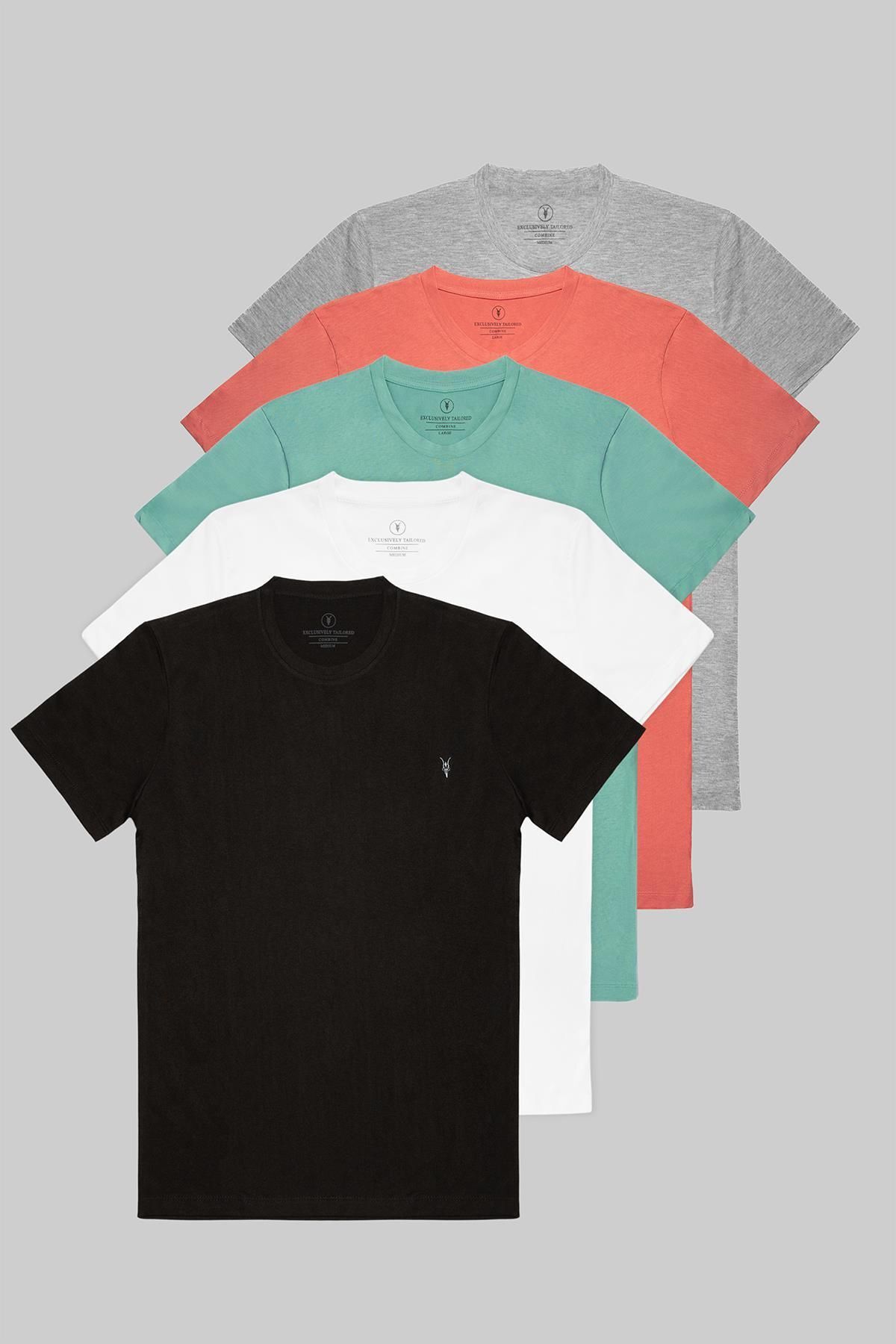 Erkek Kısa Kollu Oversize Basic Bol Tişört