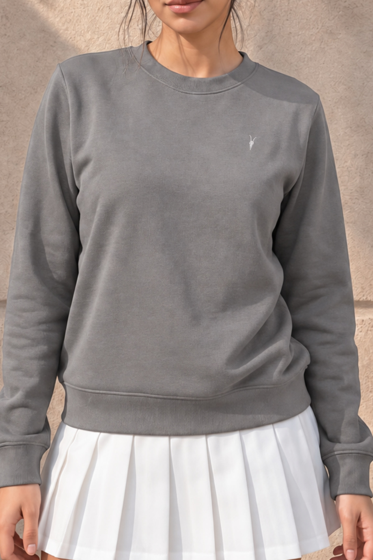 Kadın Uzun Kollu Comfort GRİ Bol Sweatshirt 6