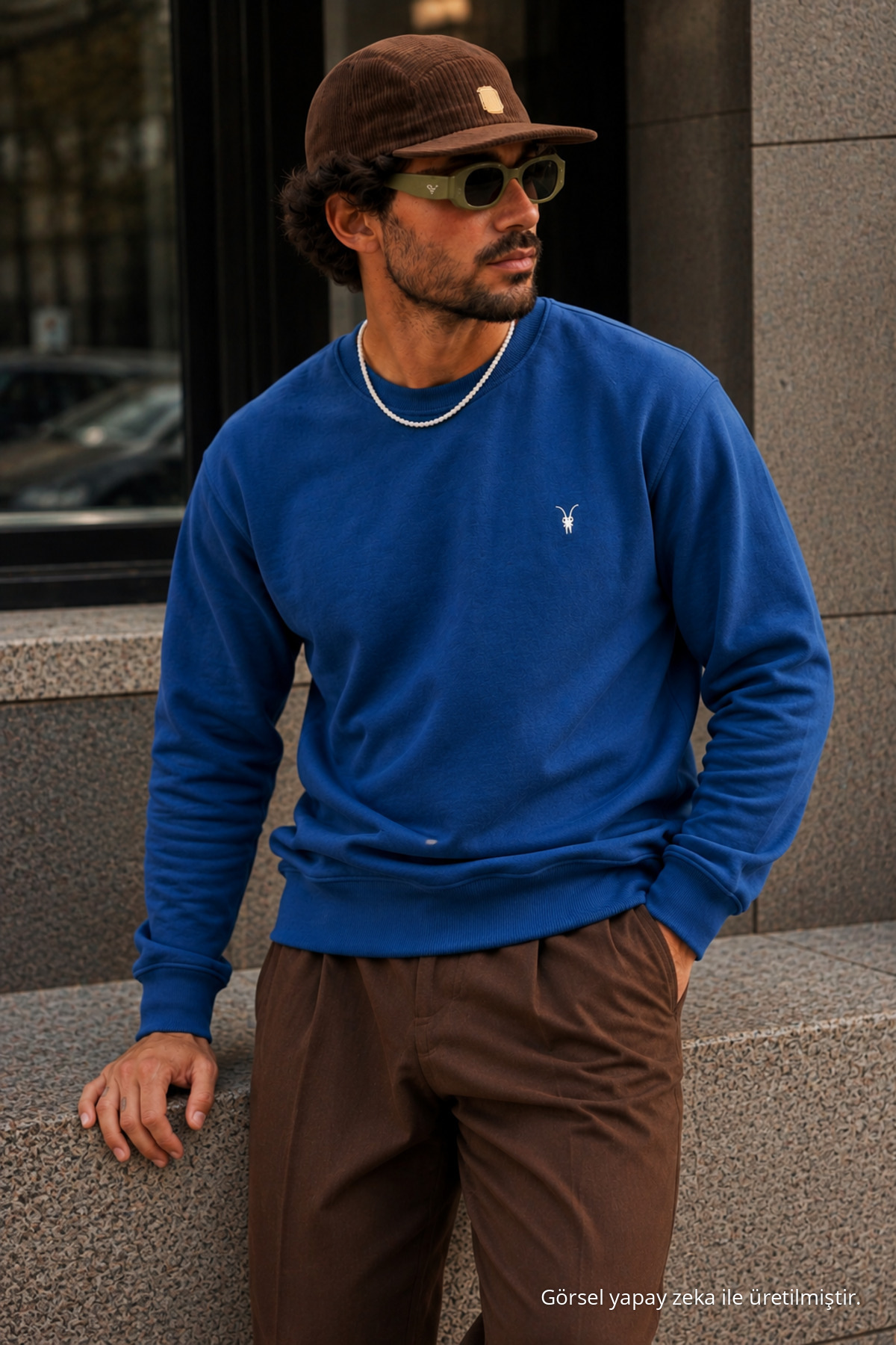 İNDİGO Bol Kesim Rahat Erkek Sweatshirt 6