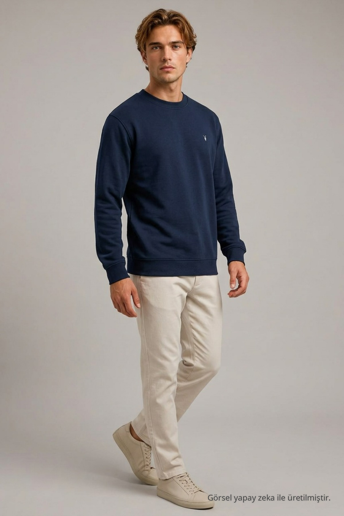 Reglan Casual Kış LACİVERT Erkek Sweatshirt 3