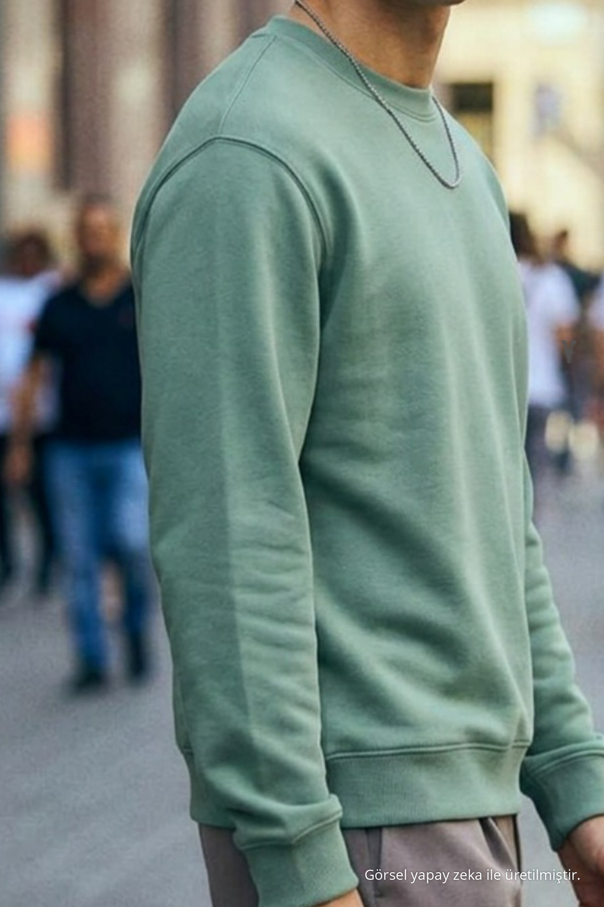Erkek Orta Yumuşak Çağla Sweatshirt 6