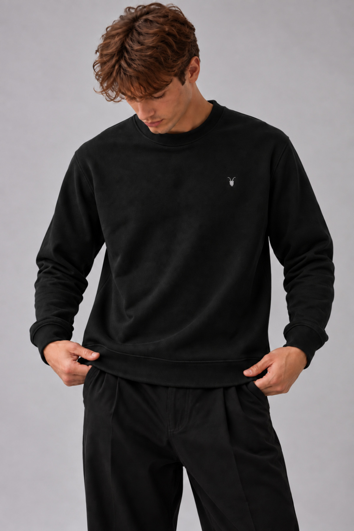 Erkek Bisiklet Yaka 2' Li Sweatshirt ÇAĞLA 6