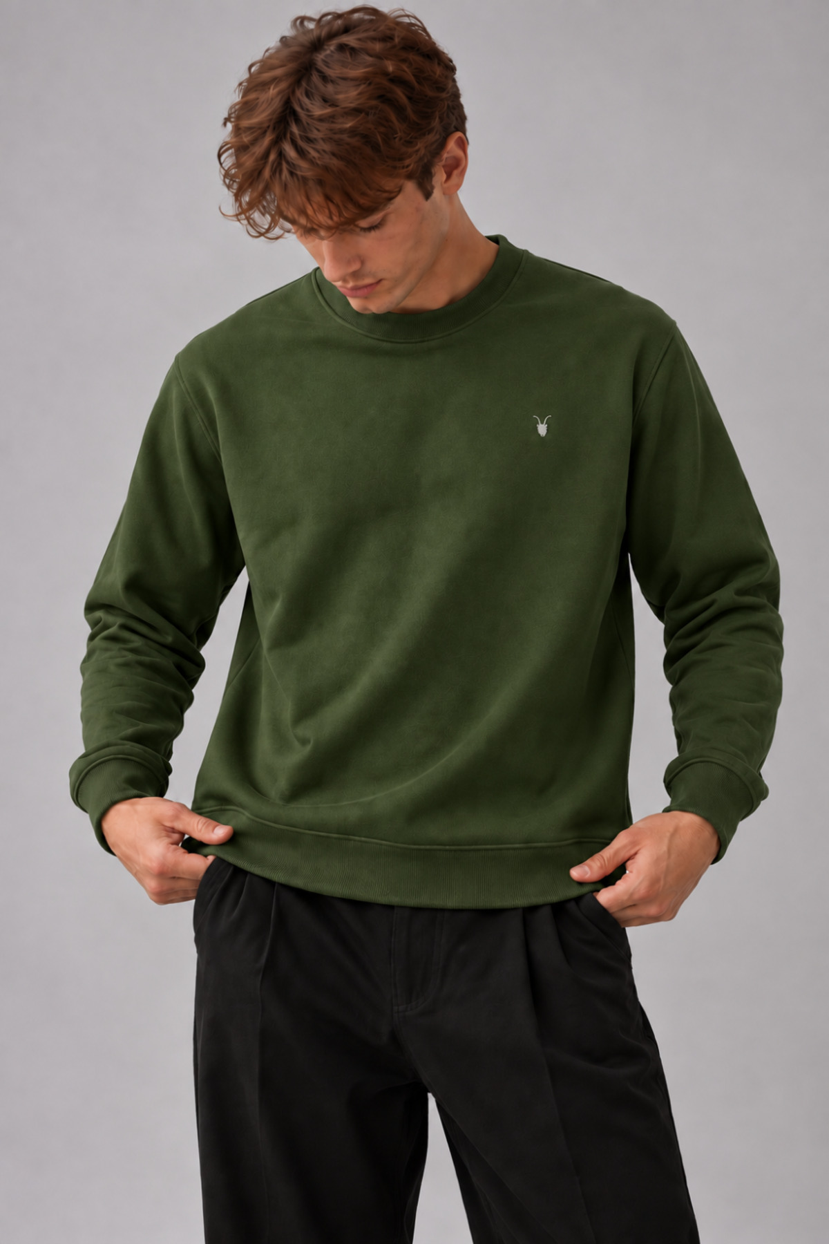 Erkek Bisiklet Yaka 2' Li Sweatshirt ÇAĞLA 3