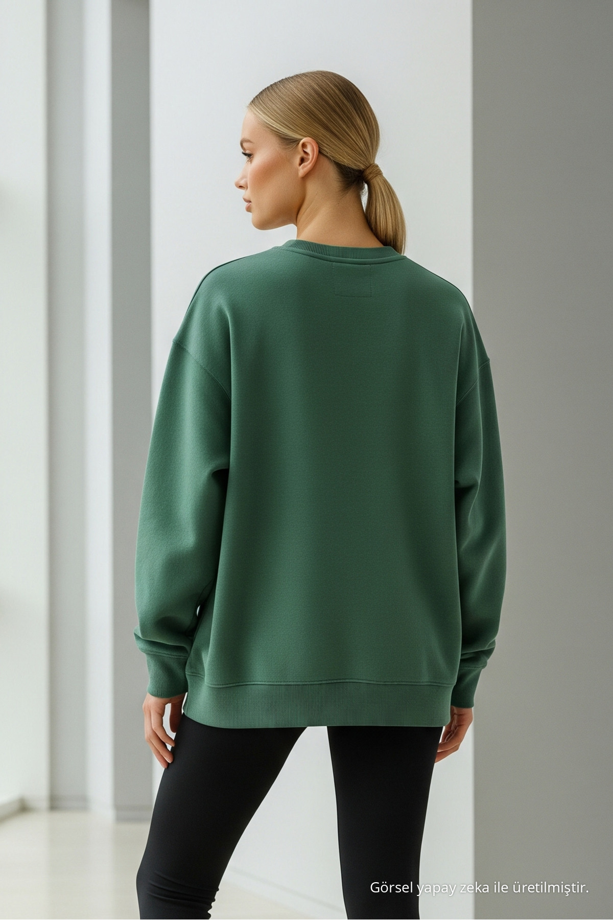 Kadın Premium Salaş Kışlık 3 Lü Sweatshirt ŞEKER 6