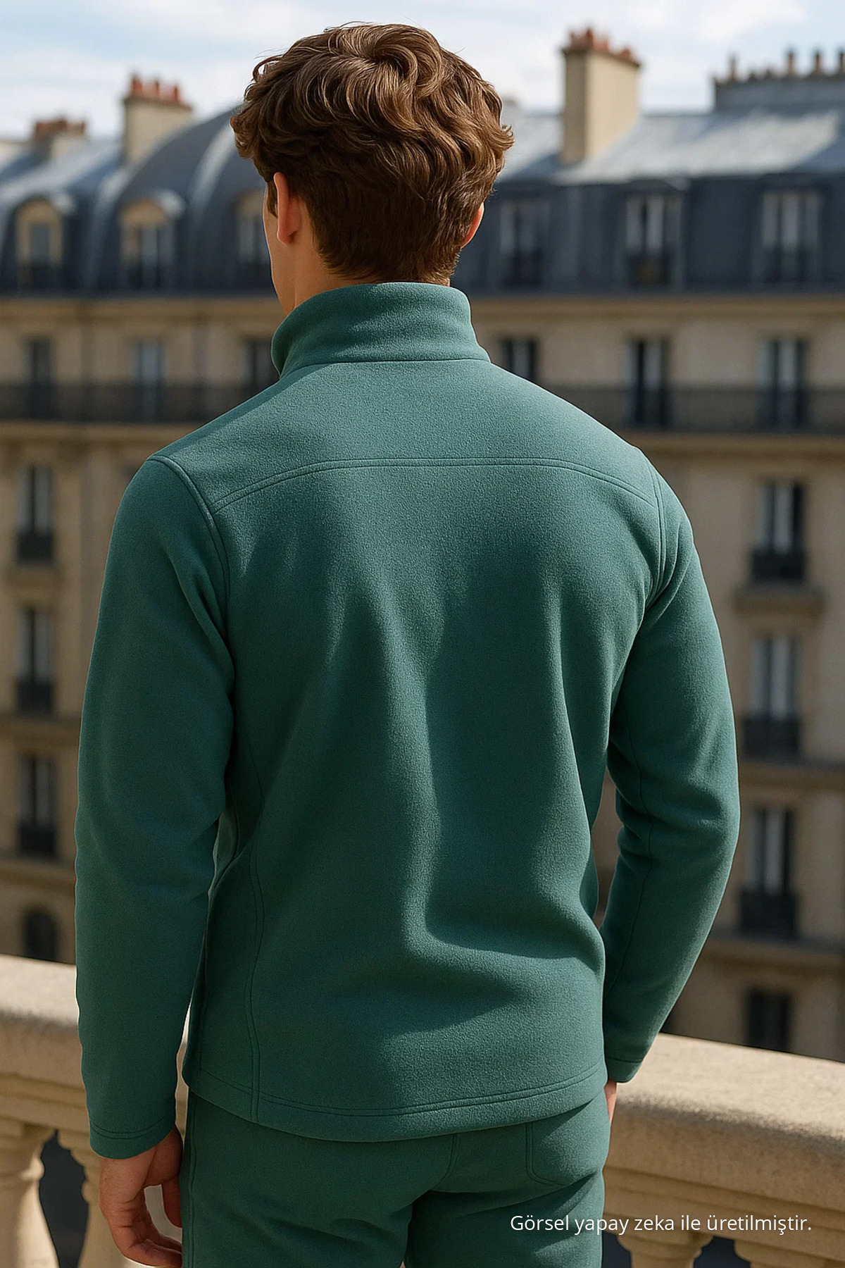 Erkek Kışlık Fermuarlı Rahat 3 Lü Sweatshirt BORDO 5