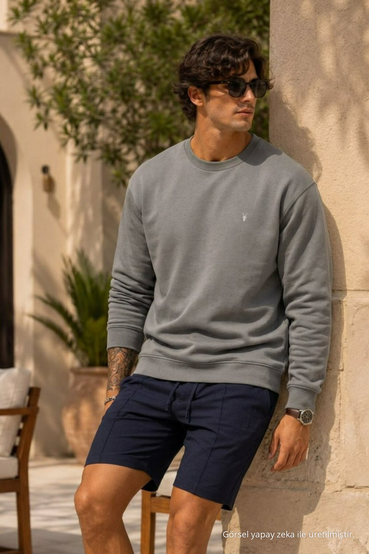 Erkek Casual Comfort Fit 3 Lü Sweatshirt ÇAĞLA 3