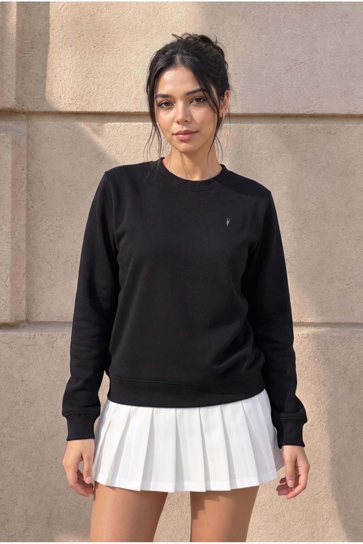 Kadın Uzun Kollu Comfort Bol 3' Lu Sweatshirt LACİVERT 6