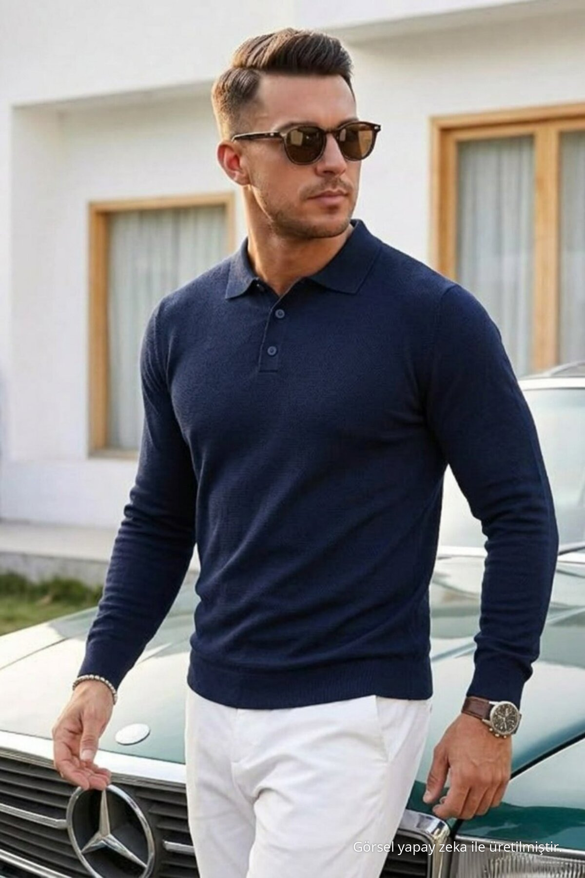 Erkek Cool & Comfort 3 Lü Triko Kazak Karamel 6