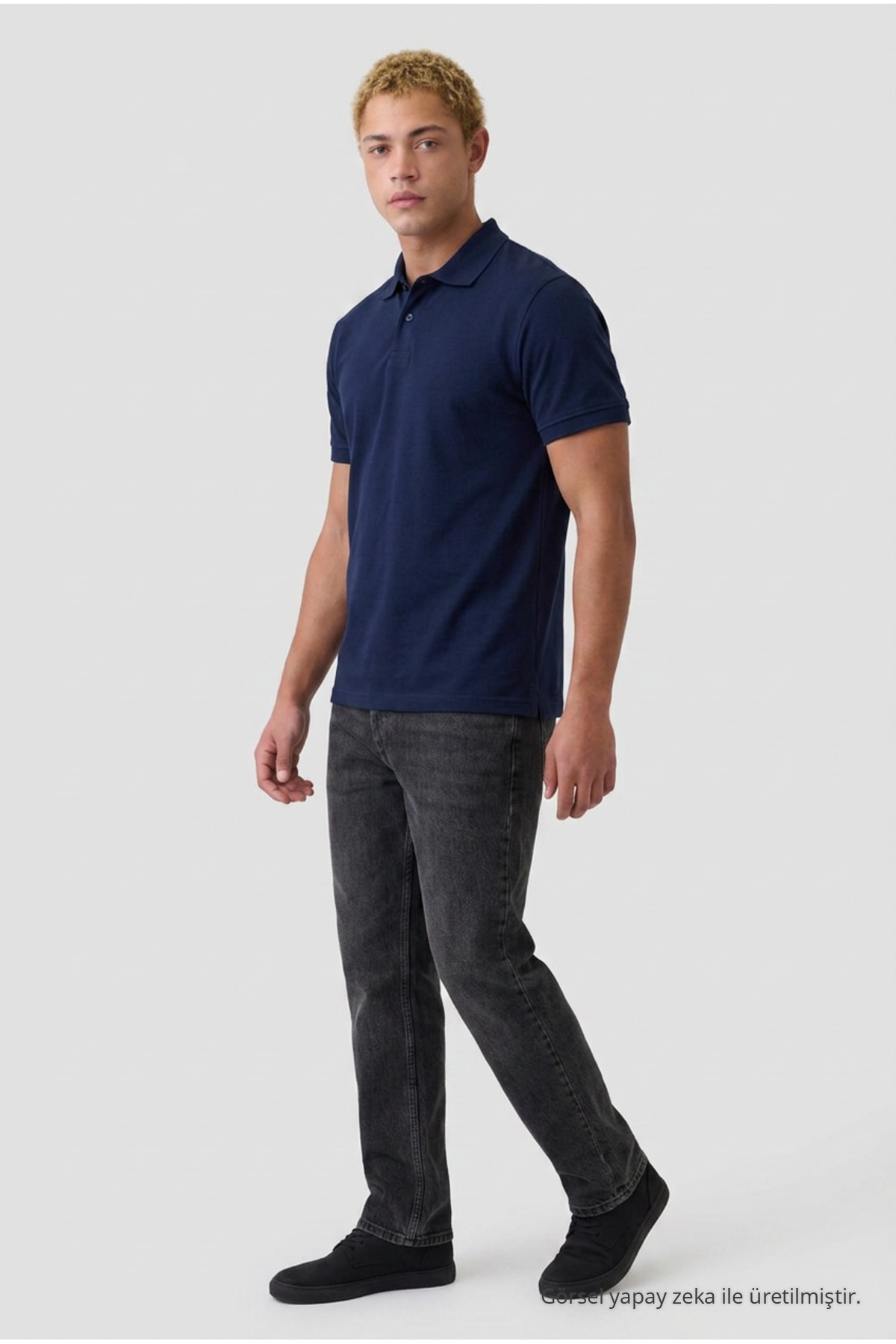 Erkek Kısa Kollu 3 Lü Okul Tarzı Tişört Kahverengi 4