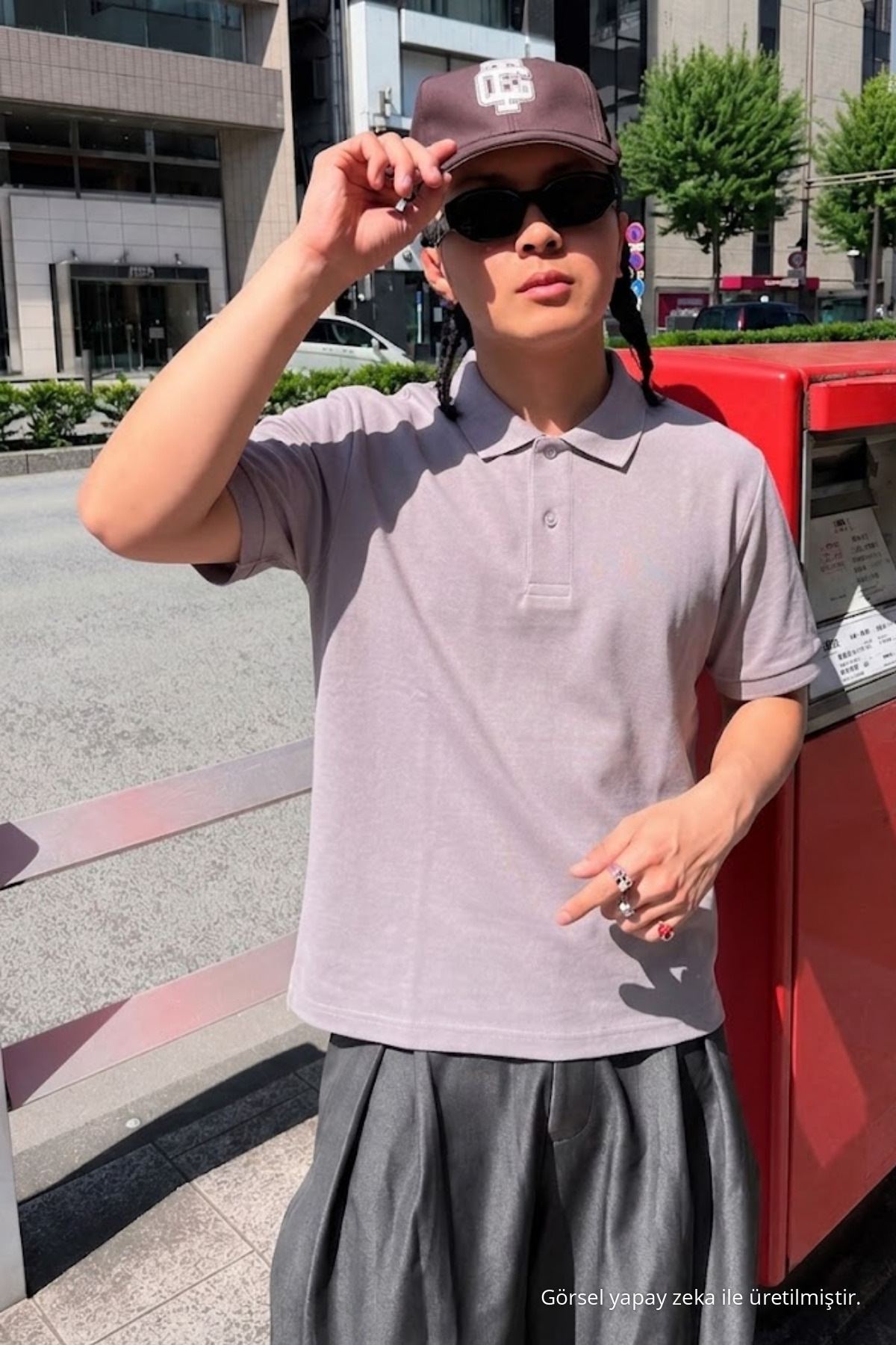 Erkek Straight Fit 3 Lü Polo Yaka Tişört Kahve 3