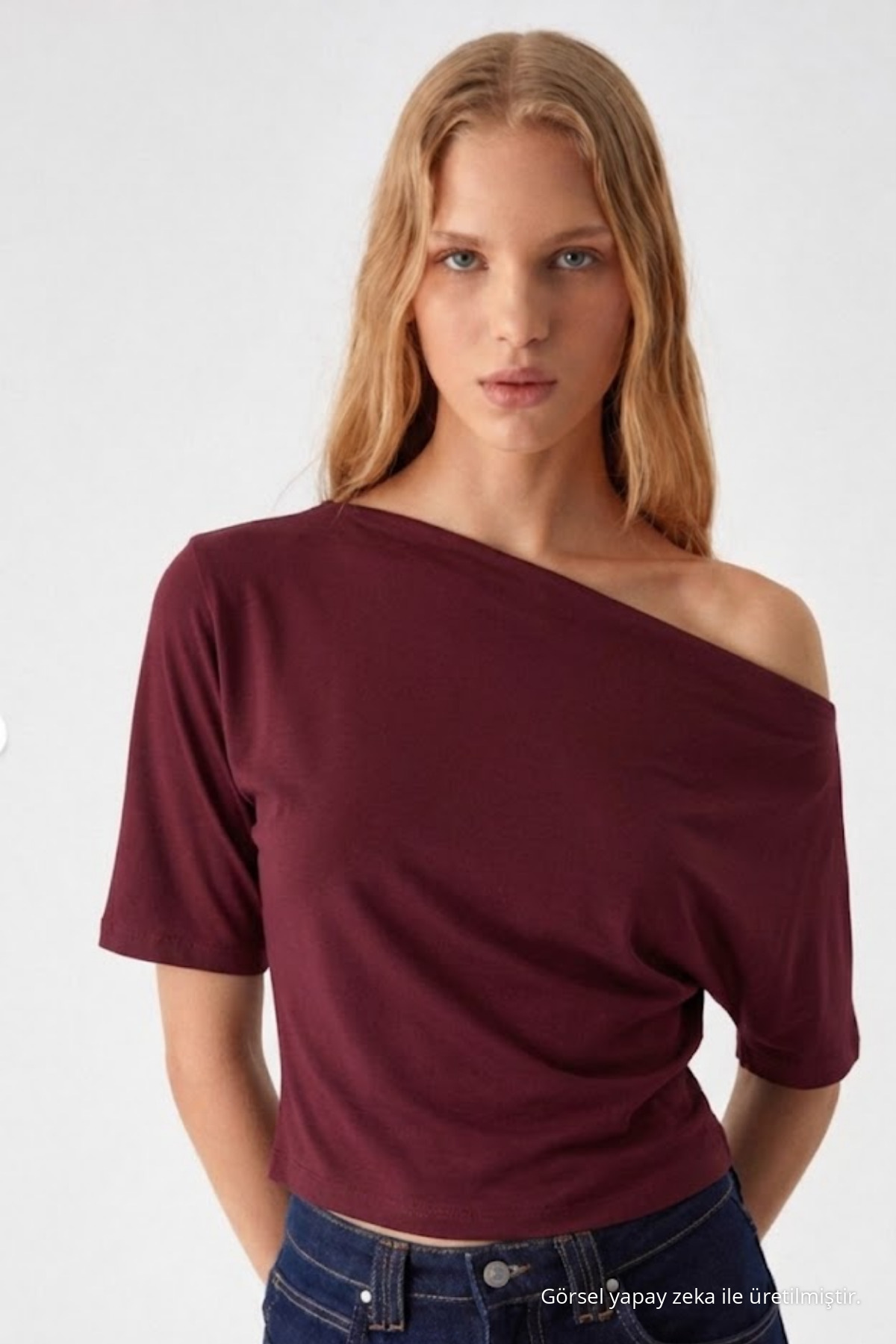 Kadın Günlük Slim Basic 3 Lü Bluz Gri 3