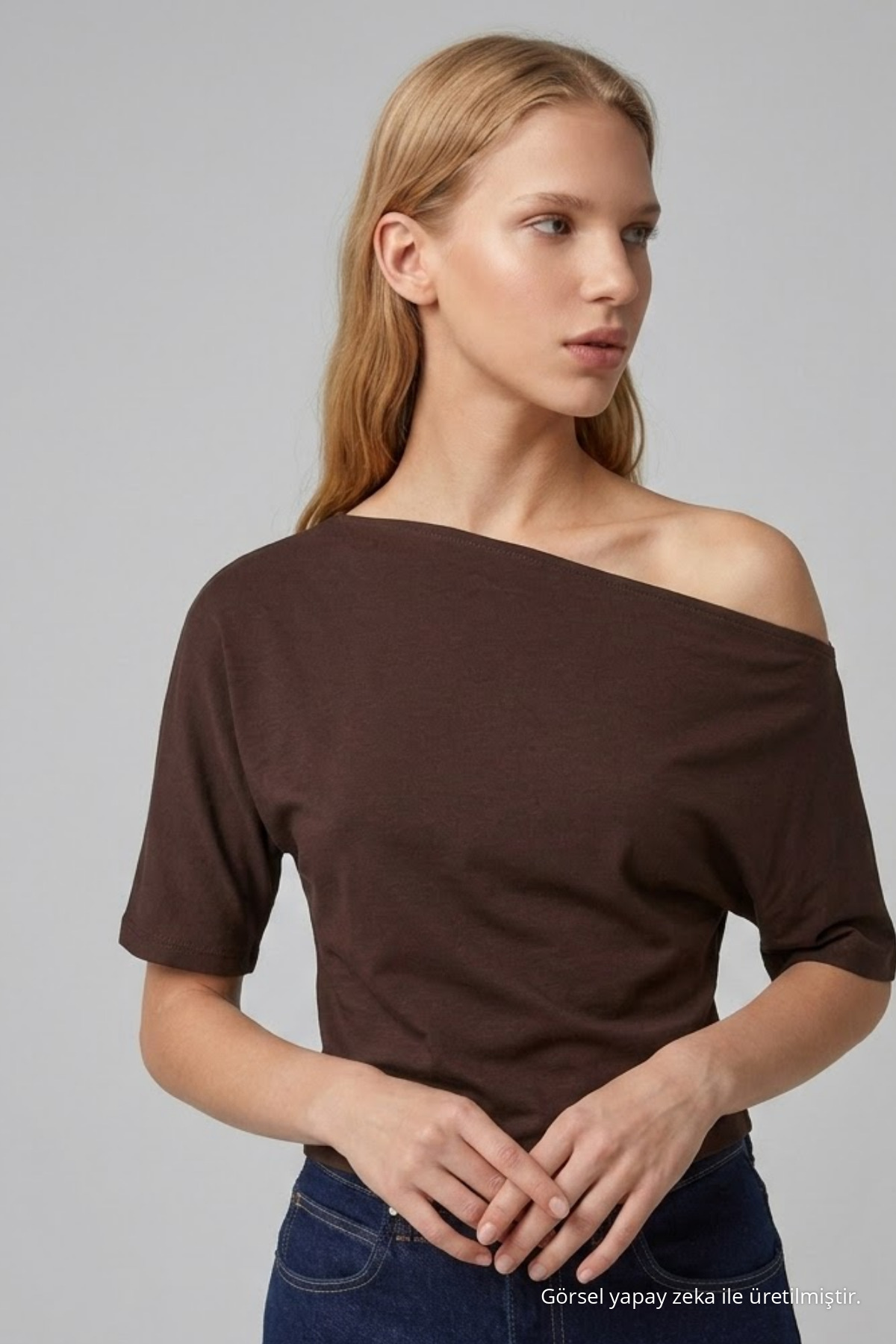 Kadın Günlük Slim Basic 3 Lü Bluz Pudra 7