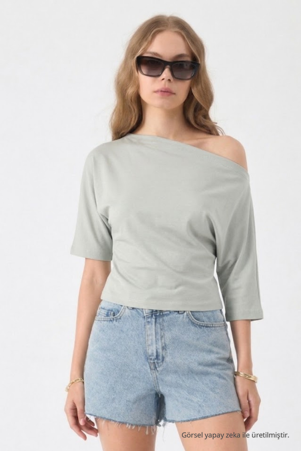Kadın Pamuklu Yazlık Basic 3 Lü Bluz Beyaz 3