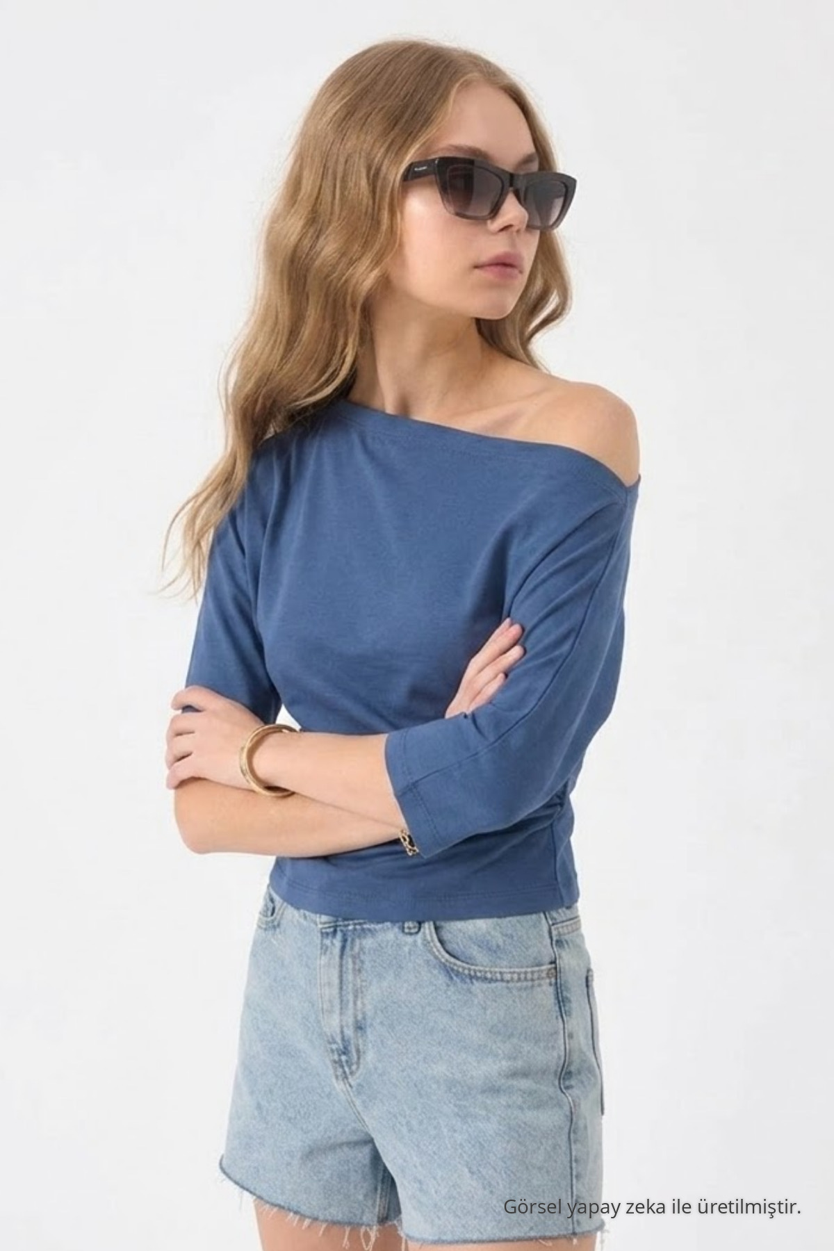 Kadın Pamuklu Yazlık Basic 3 Lü Bluz Siyah 6